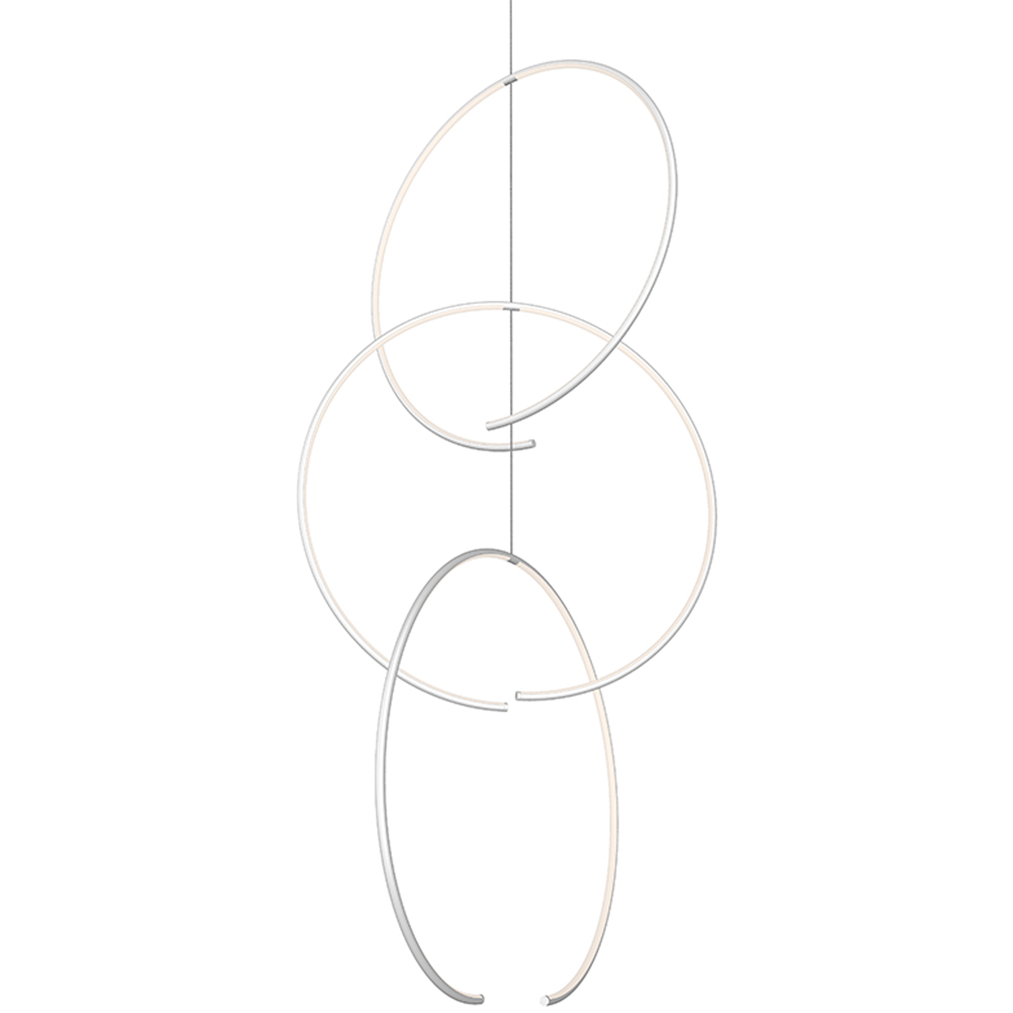Torc LED 24.75 inch Satin White Pendant Ceiling Light