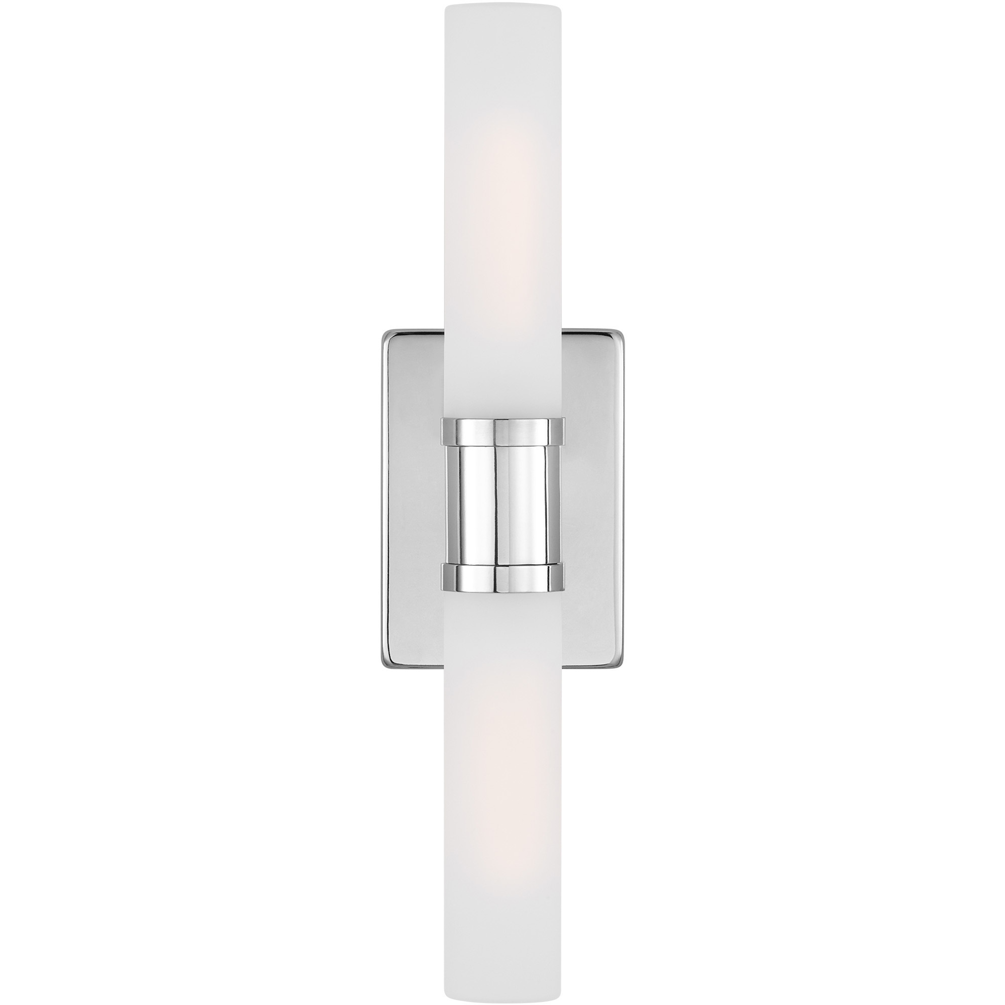Keaton 2 Light 5 inch Chrome Bath Vanity Wall Light in Satin Etched Glass