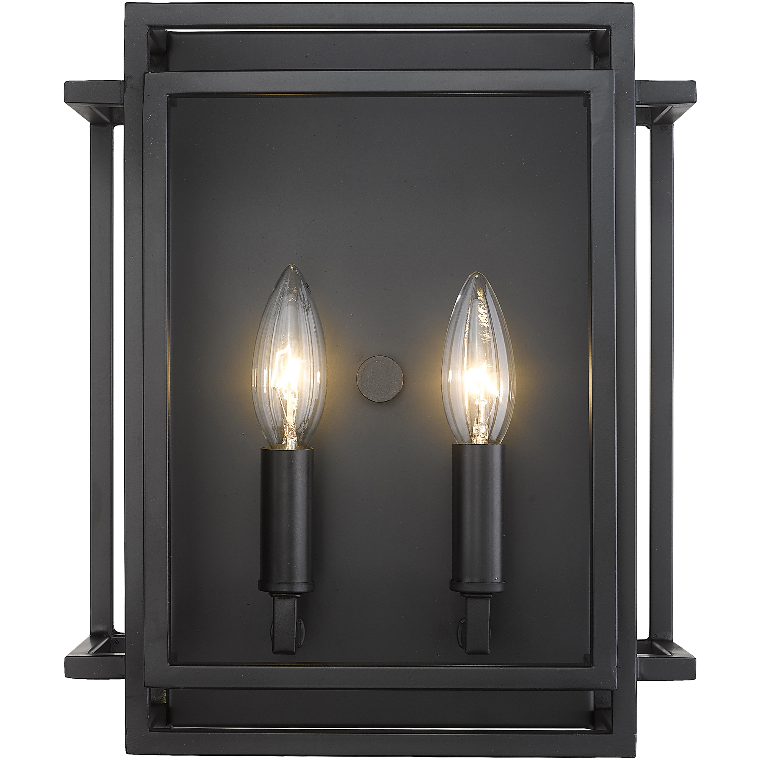 Titania 2 Light 10 inch Matte Black Wall Sconce Wall Light