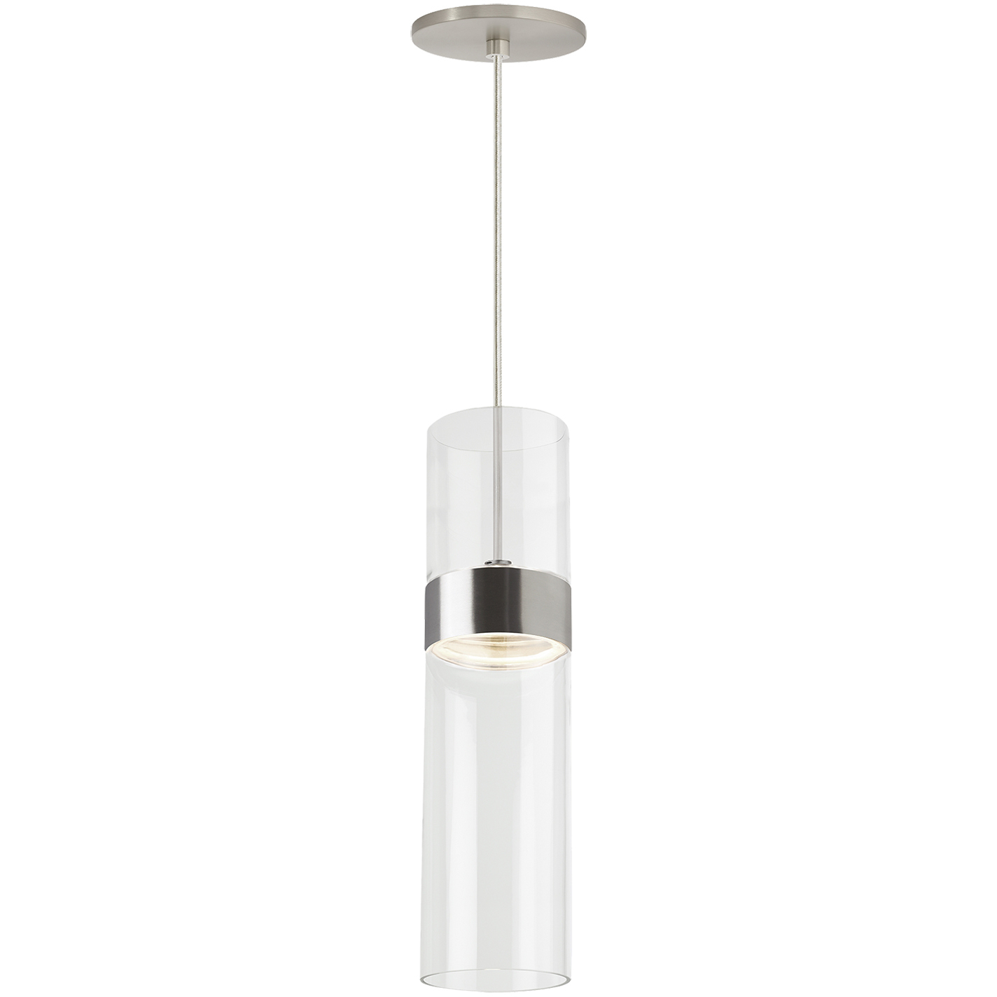 Sean Lavin Manette LED Satin Nickel Pendant Ceiling Light, Integrated LED