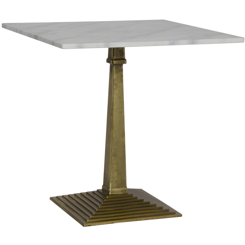 Fadim 30 X 30 inch Antique Brass Side Table