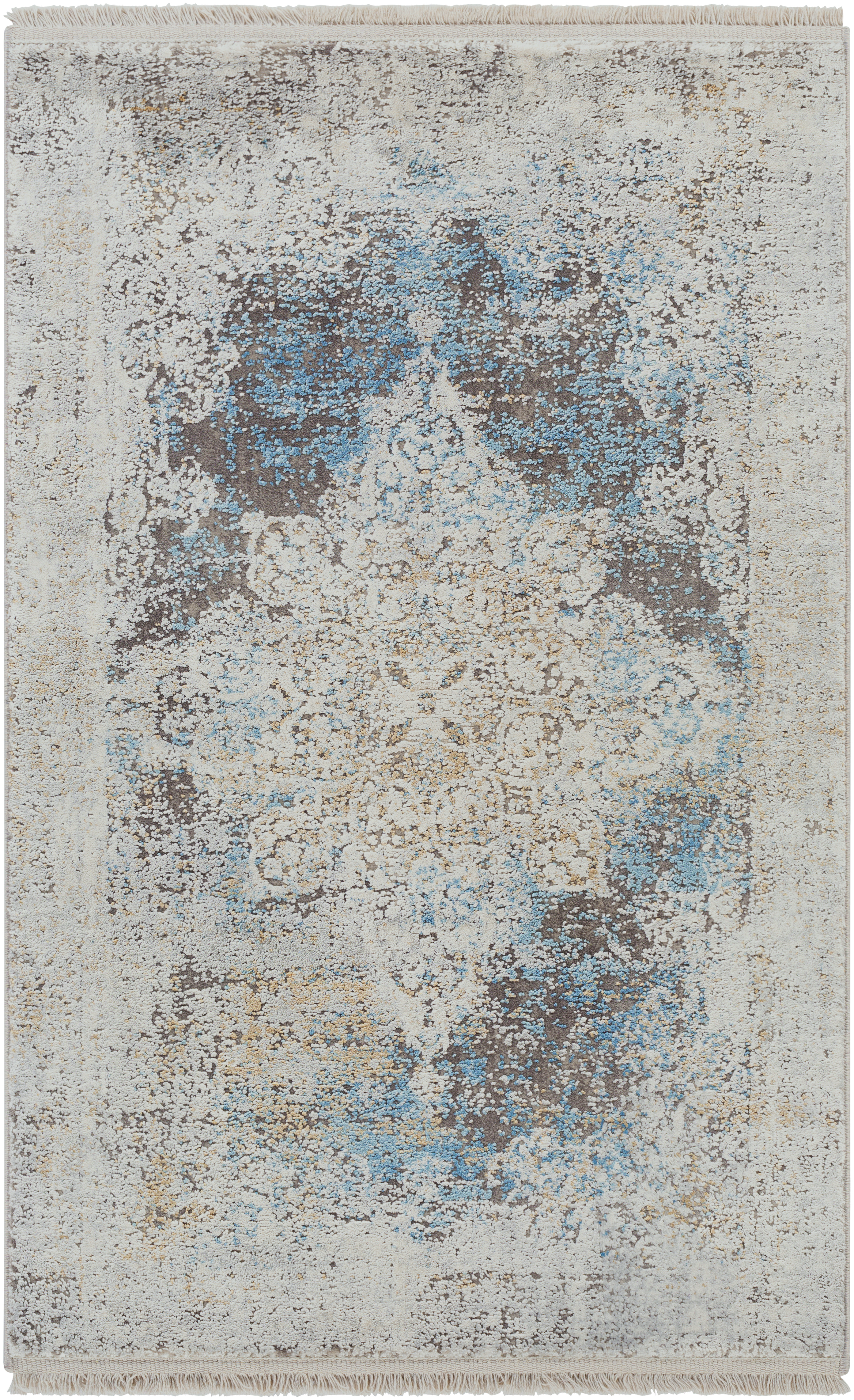 Solar 36 X 24 inch Sky Blue Rug in 2 x 3, Rectangle