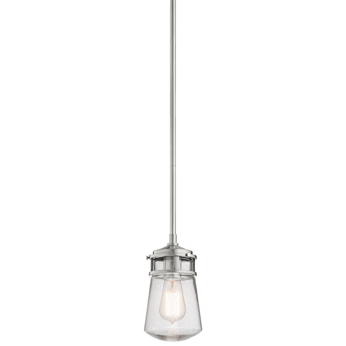 Lyndon 1 Light 5 inch Brushed Aluminum Outdoor Hanging Pendant