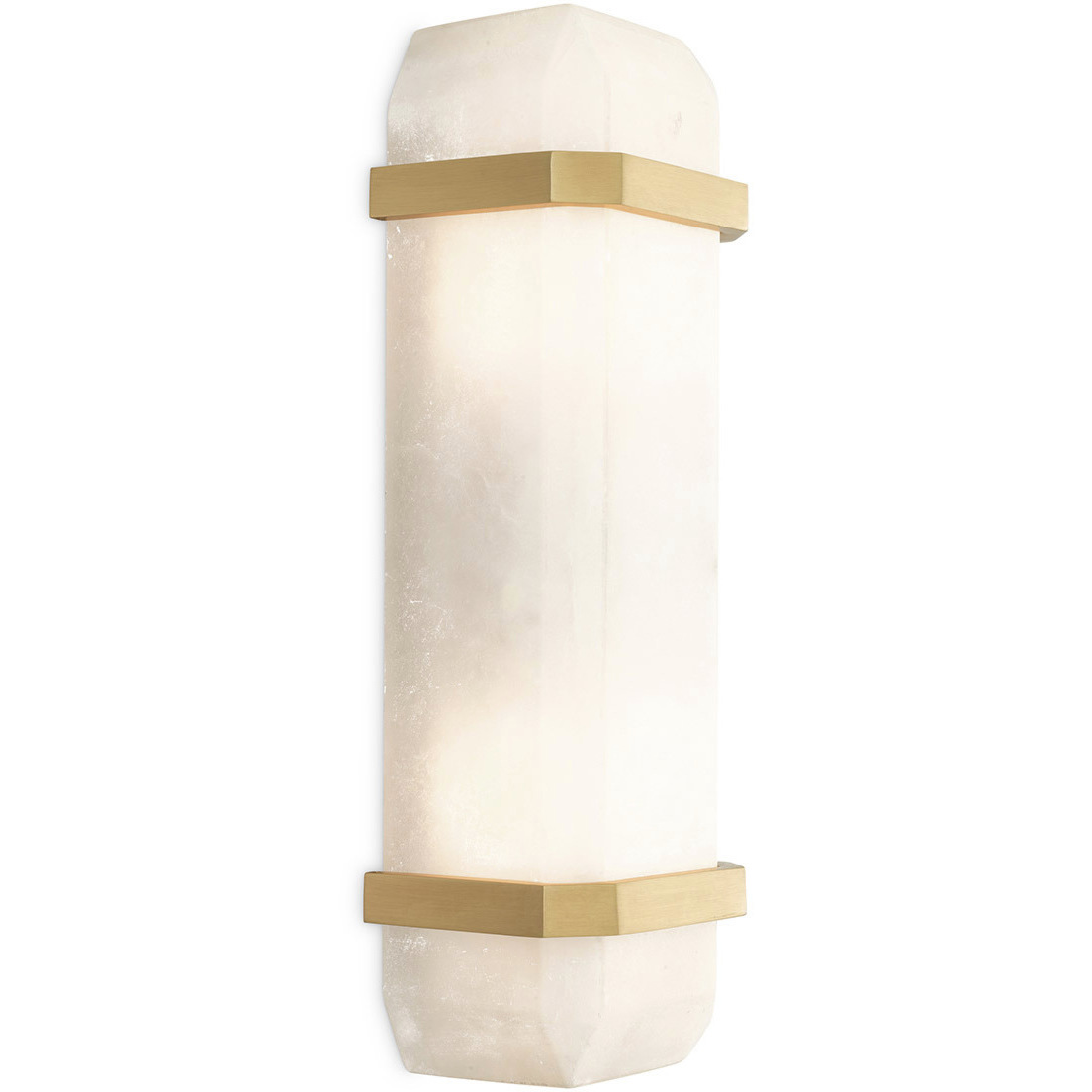 Pandora 2 Light 5.12 inch Antique Brass and Alabaster Wall Lamp Wall Light