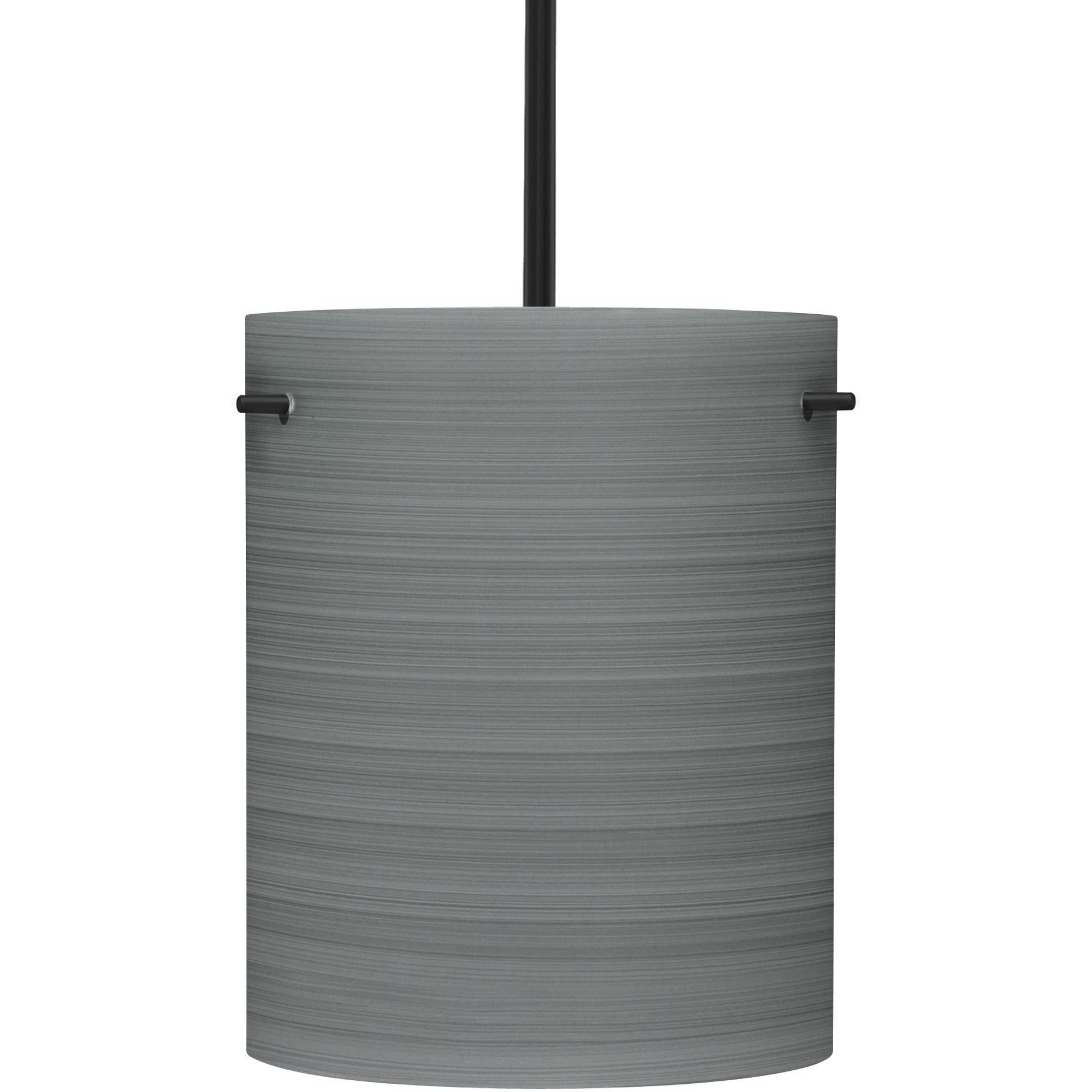 Tamburo 8 LED Black Stem Pendant Ceiling Light