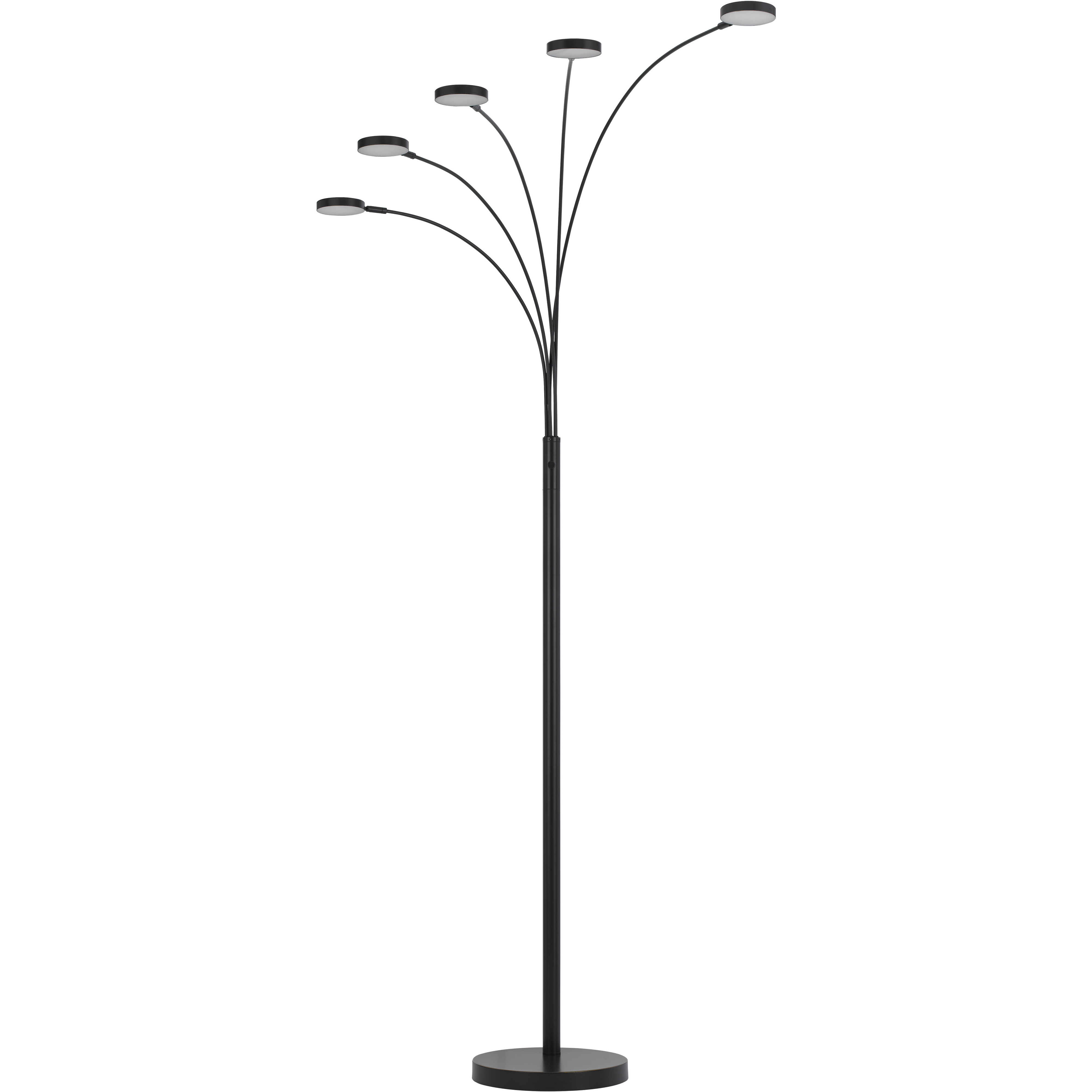 Malibu 82 inch 8.00 watt Dark Bronze Arc Floor Lamp Portable Light