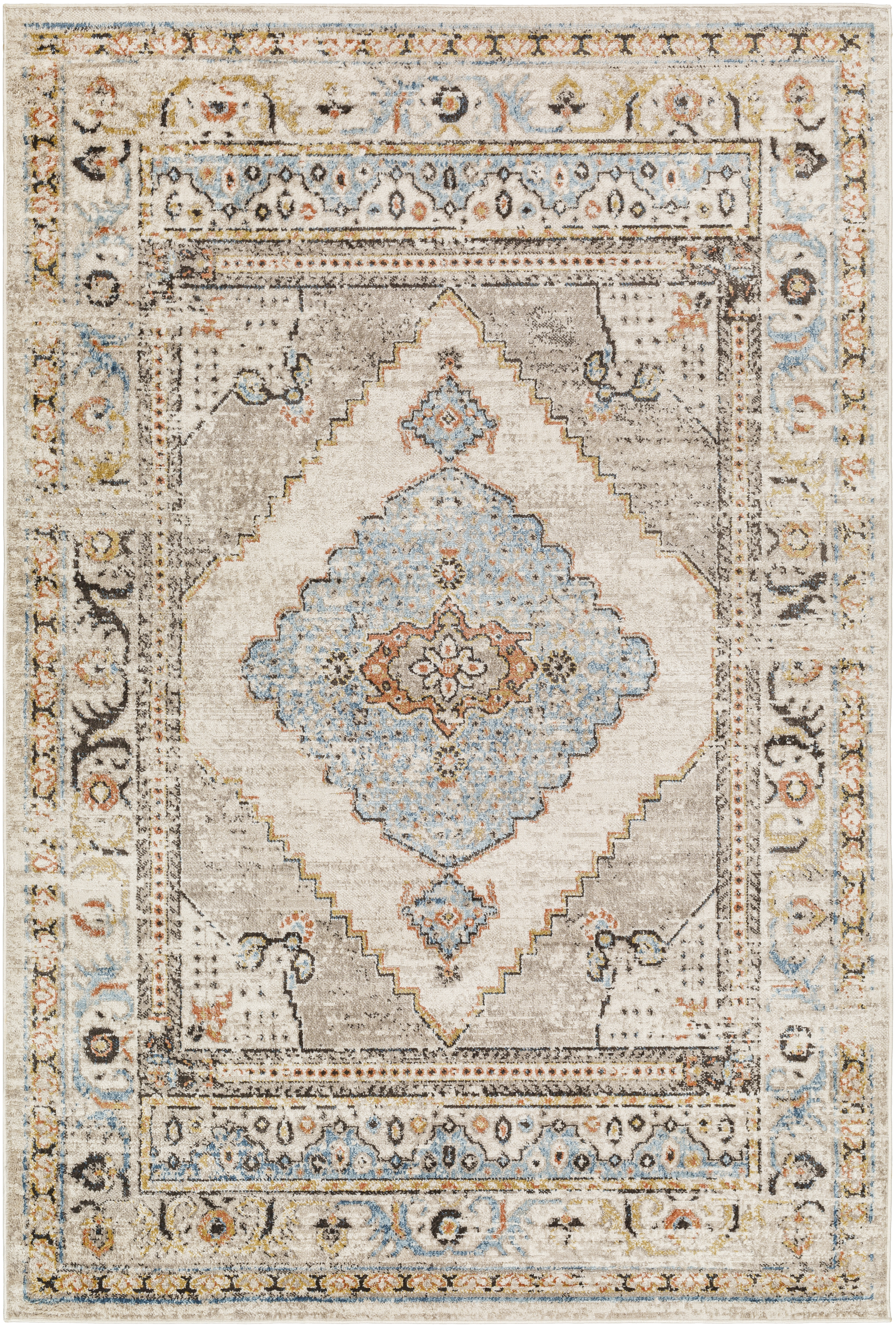 Pertek 36 X 24 inch Taupe Rug, Rectangle