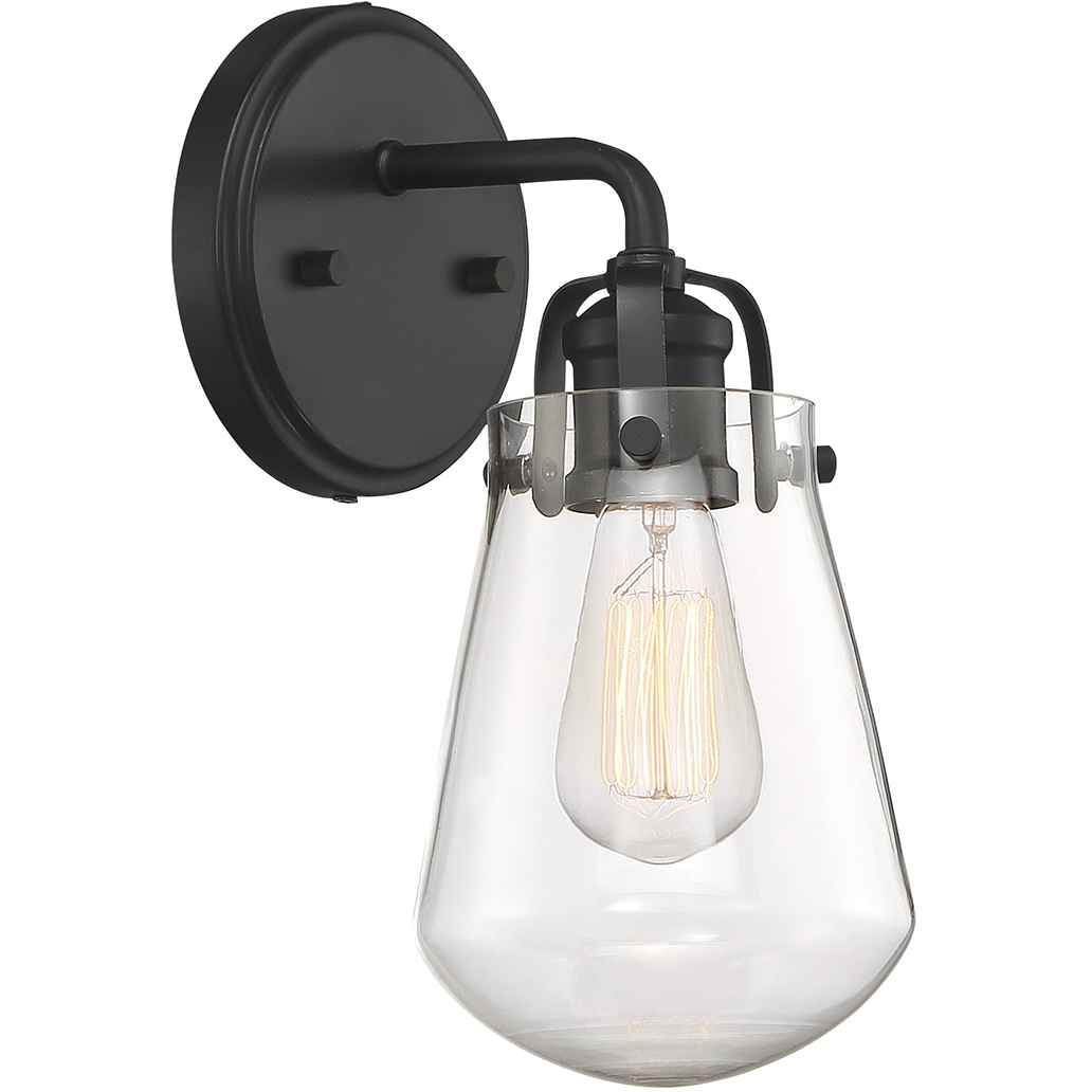 Elliott 1 Light 6.5 inch Matte Black Bath Bar Wall Light