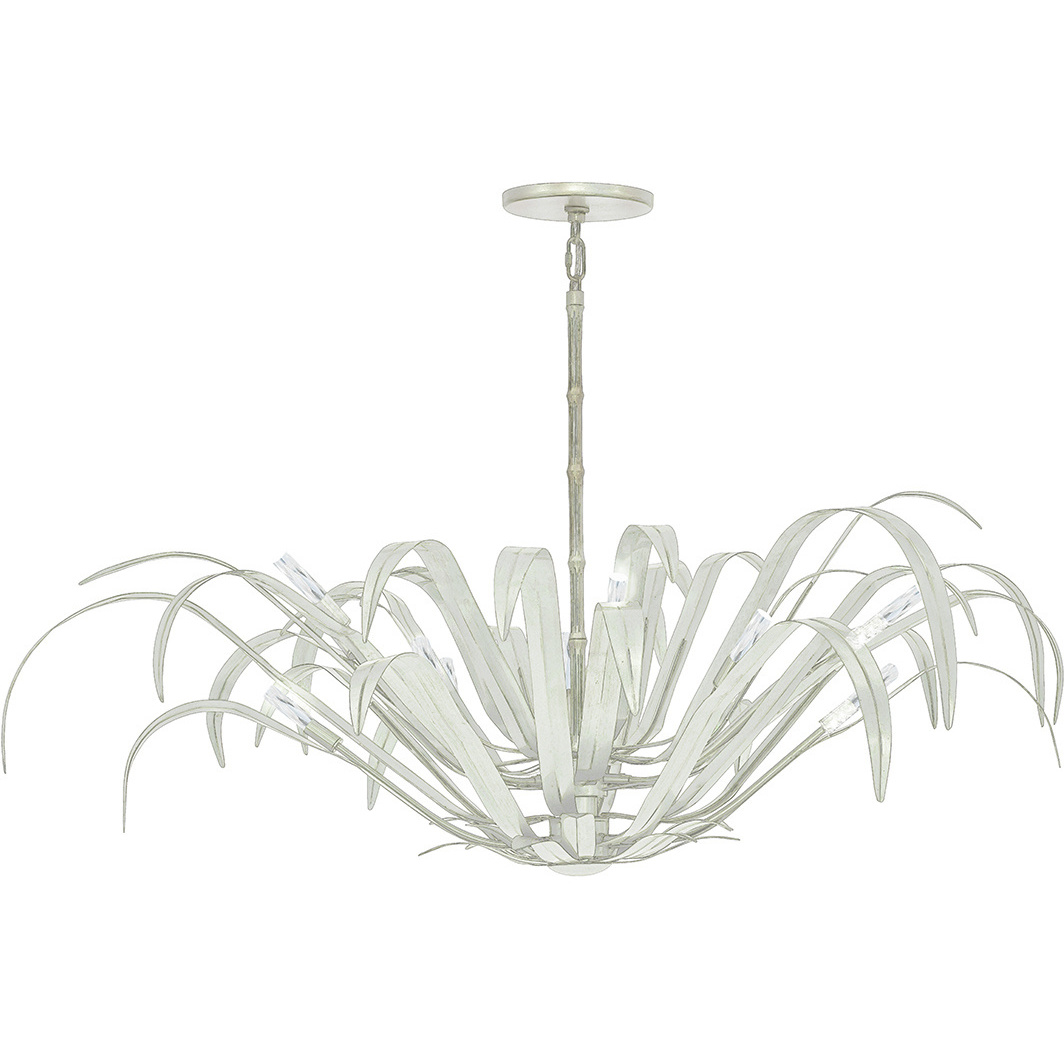 Kagra 12 Light 56 inch White Chandelier Ceiling Light