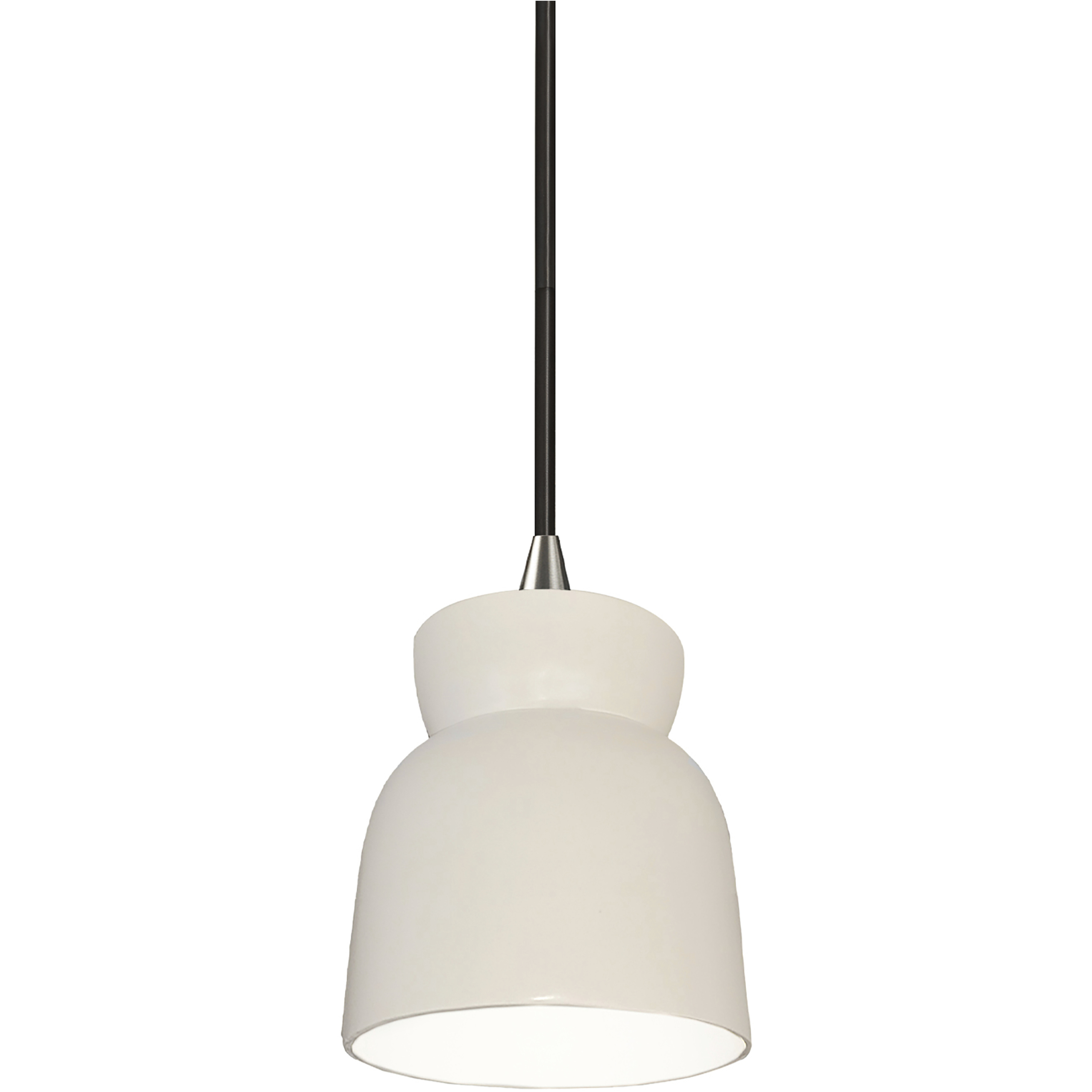 Radiance Collection 1 Light 8 inch Matte White Pendant Ceiling Light