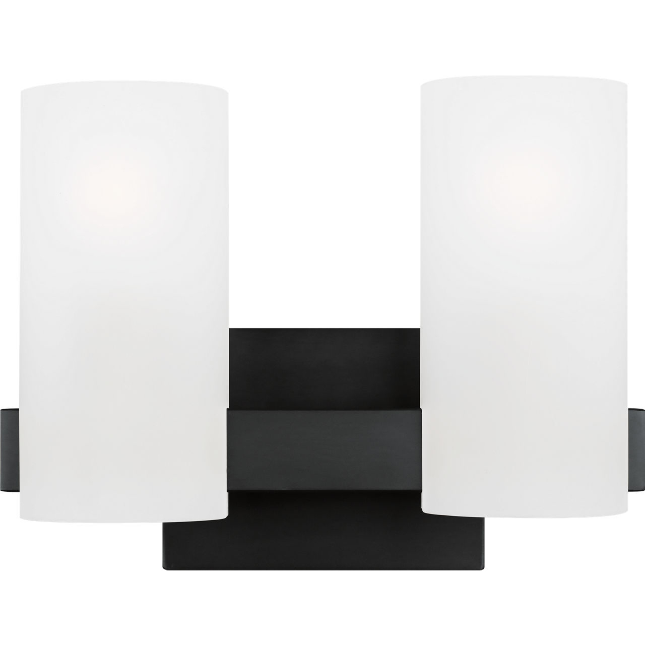 Drew & Jonathan Scott Rhode 2 Light 12.13 inch Midnight Black Vanity Light Wall Light