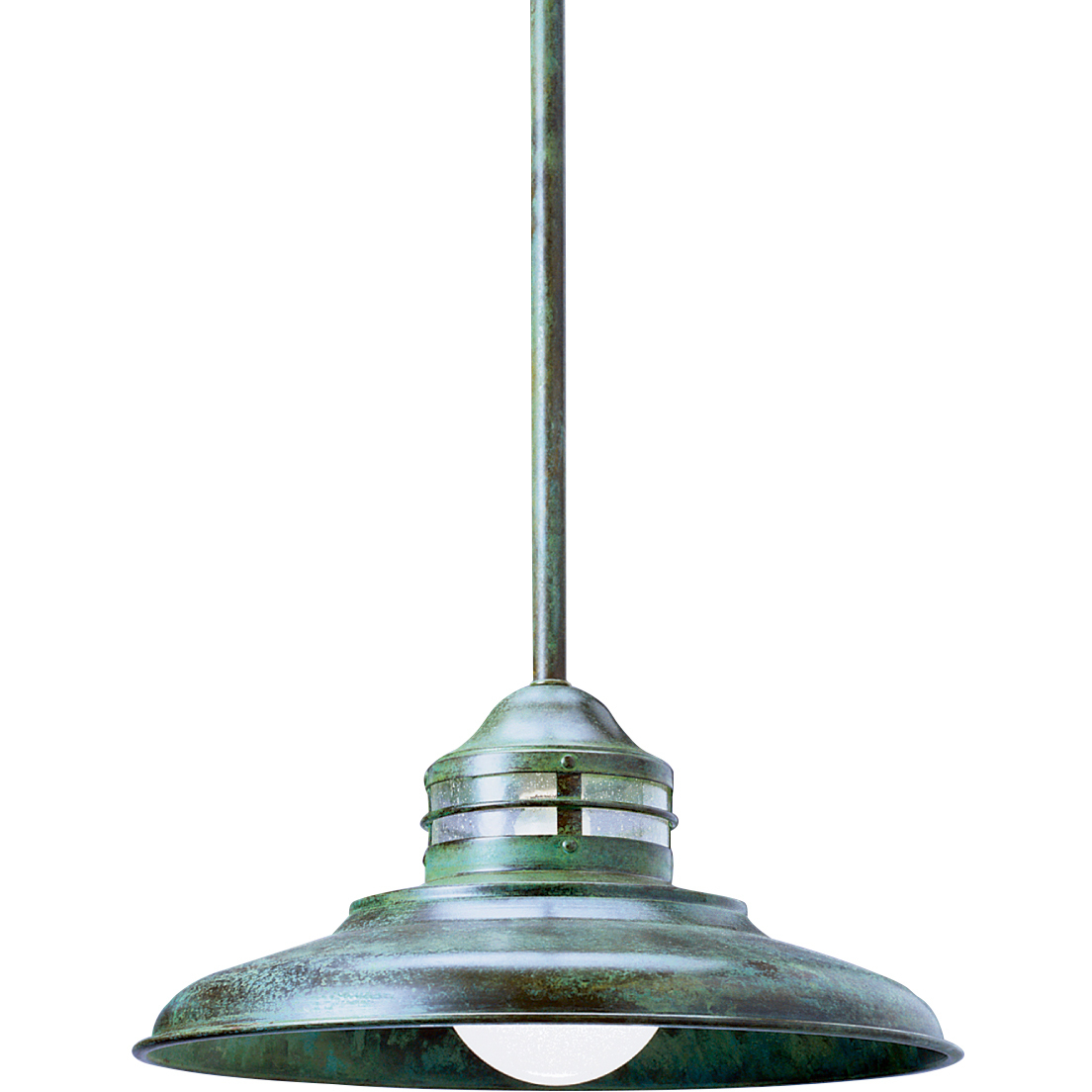 Newport 1 Light 17 inch Antique Brass Pendant Ceiling Light in Clear Seedy