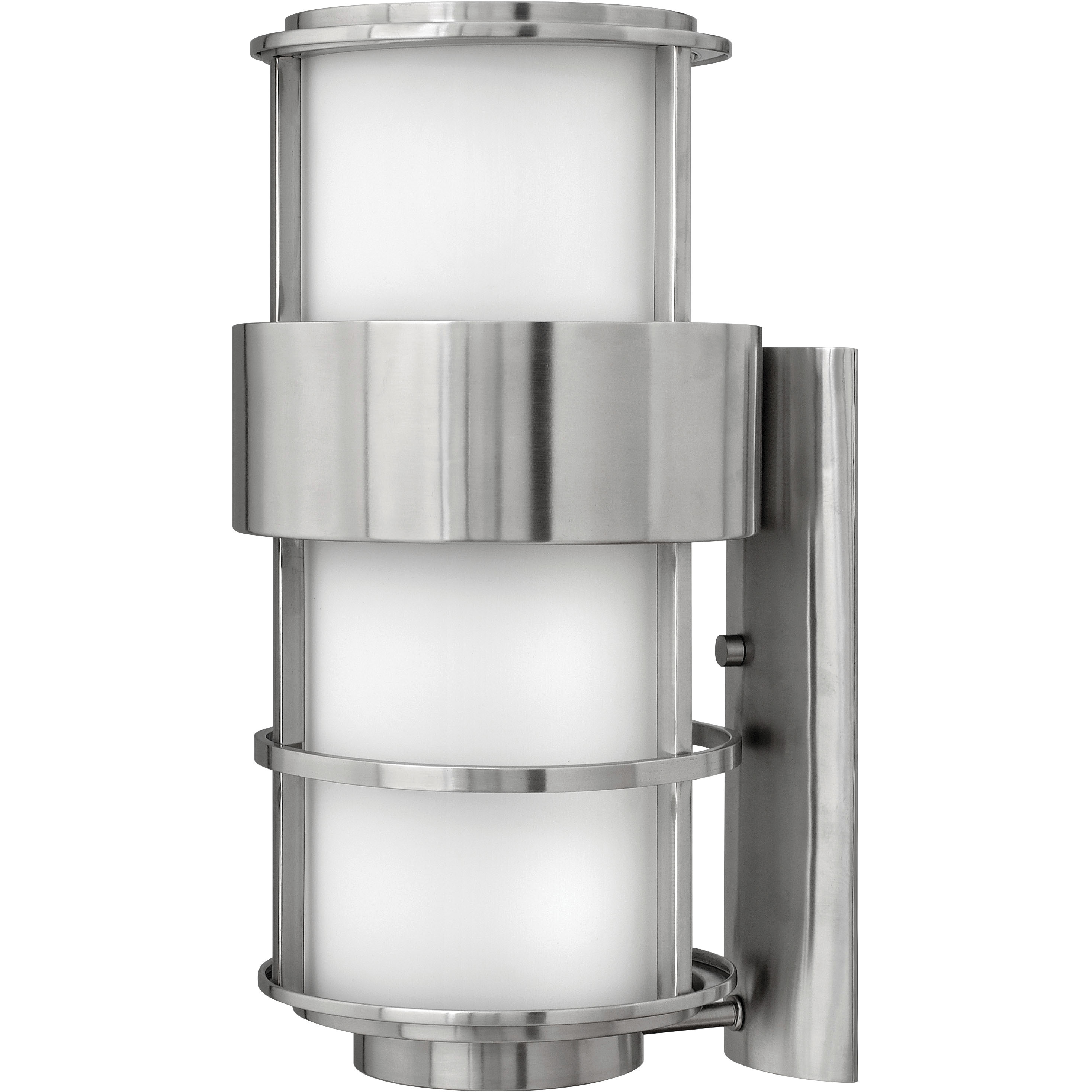 Saturn Outdoor Wall Mount Lantern in Stainless Steel, Large