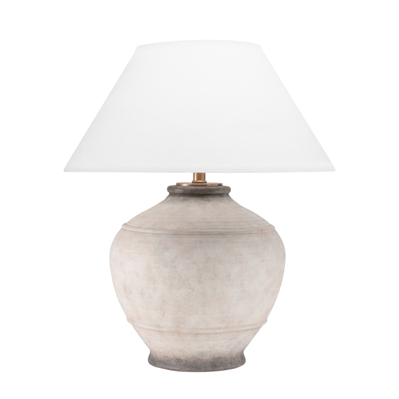 Malta 29 inch 120 watt Ash Table Lamp Portable Light