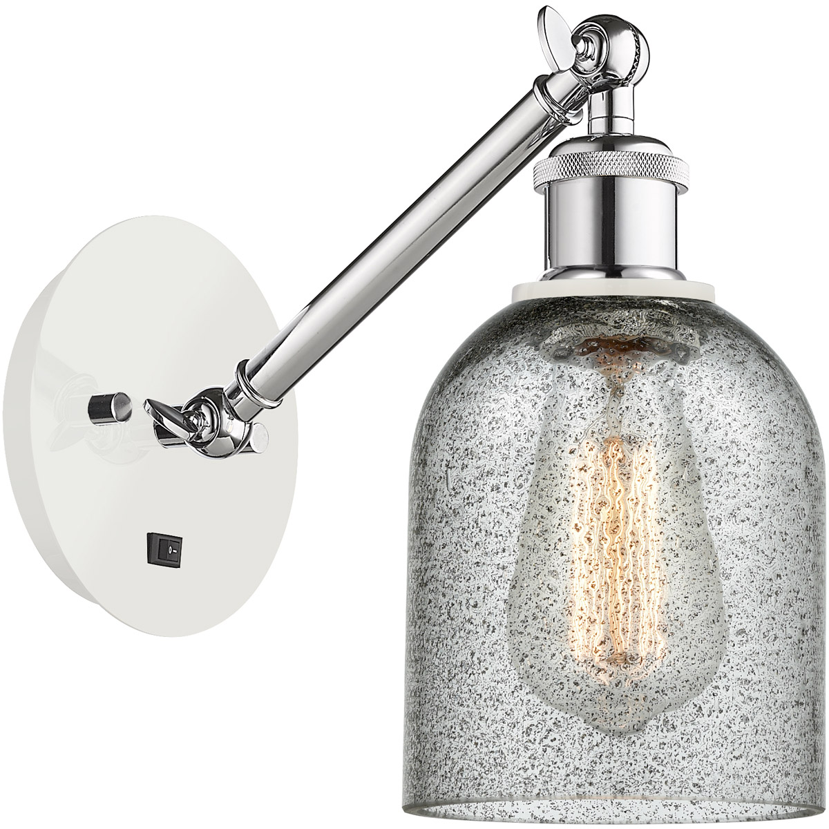 Ballston Caledonia LED 5 inch White and Polished Chrome Sconce Wall Light