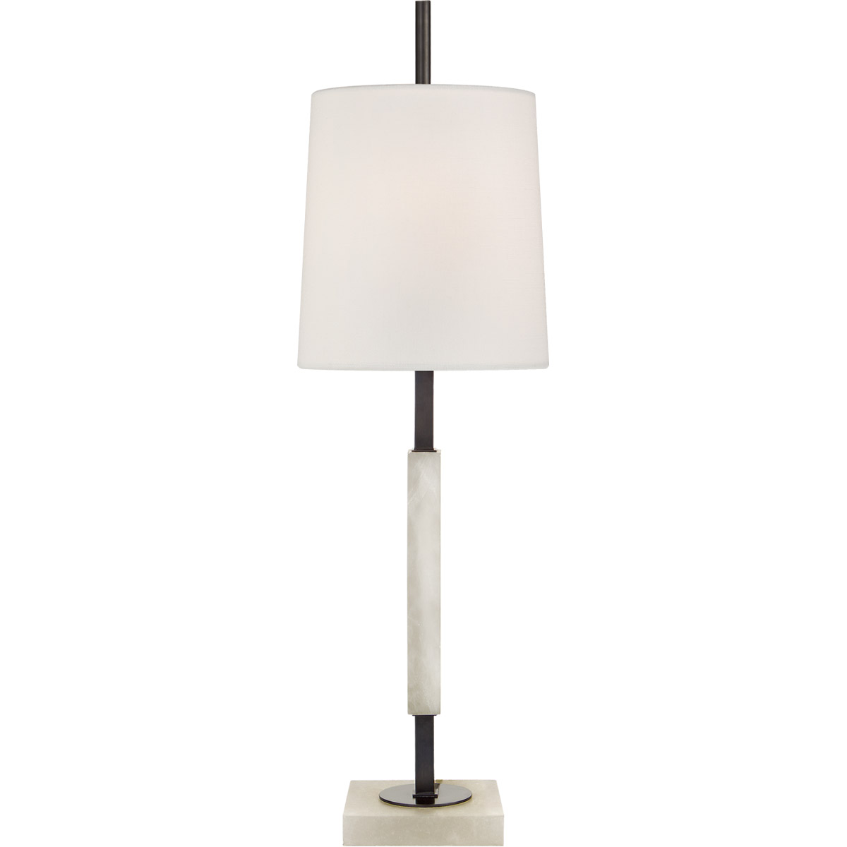 Thomas O'Brien Lexington 31.75 inch 60 watt Bronze Table Lamp Portable Light in Bronze and Alabaster, Medium