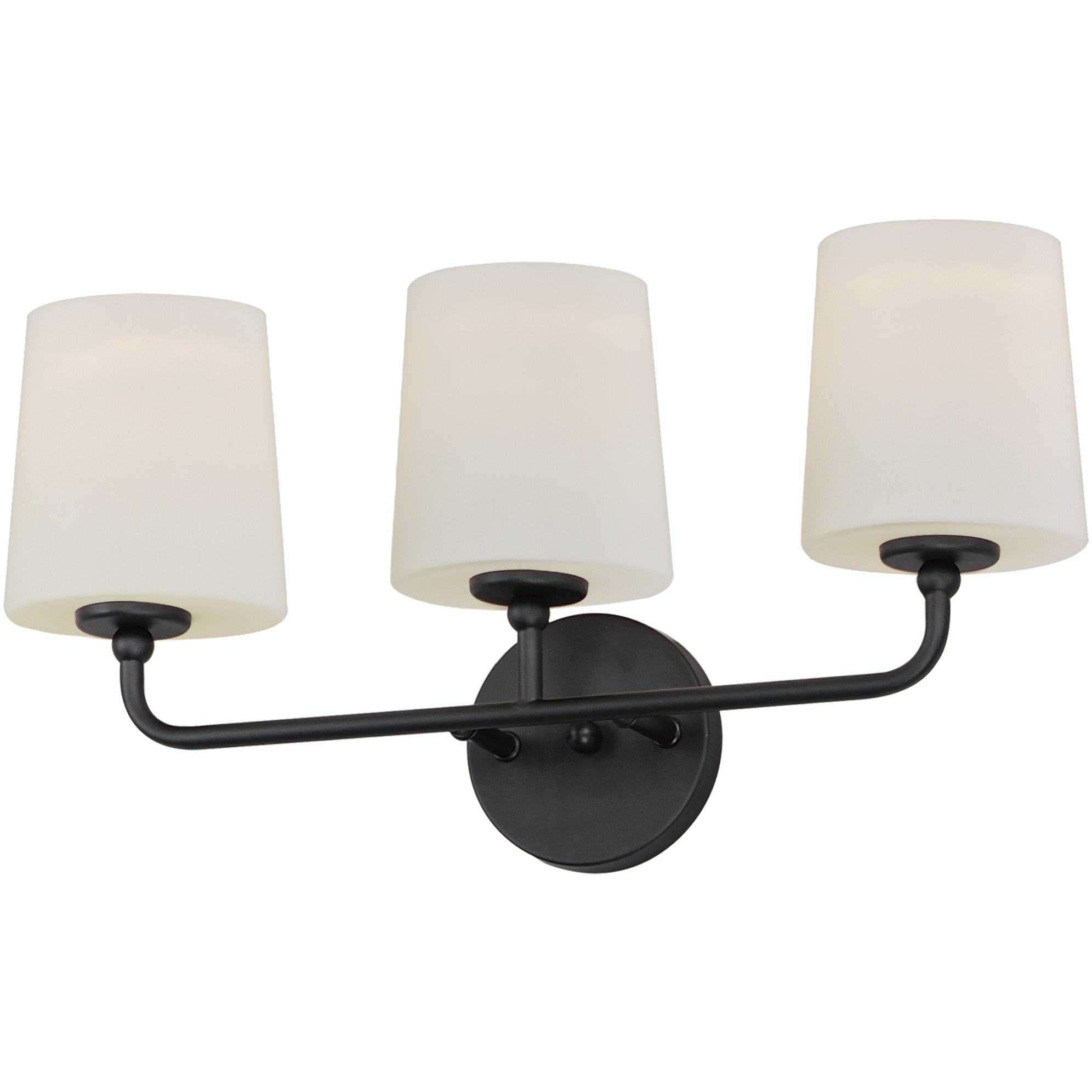 Bristol 3 Light 20.75 inch Black Bath Vanity Wall Light