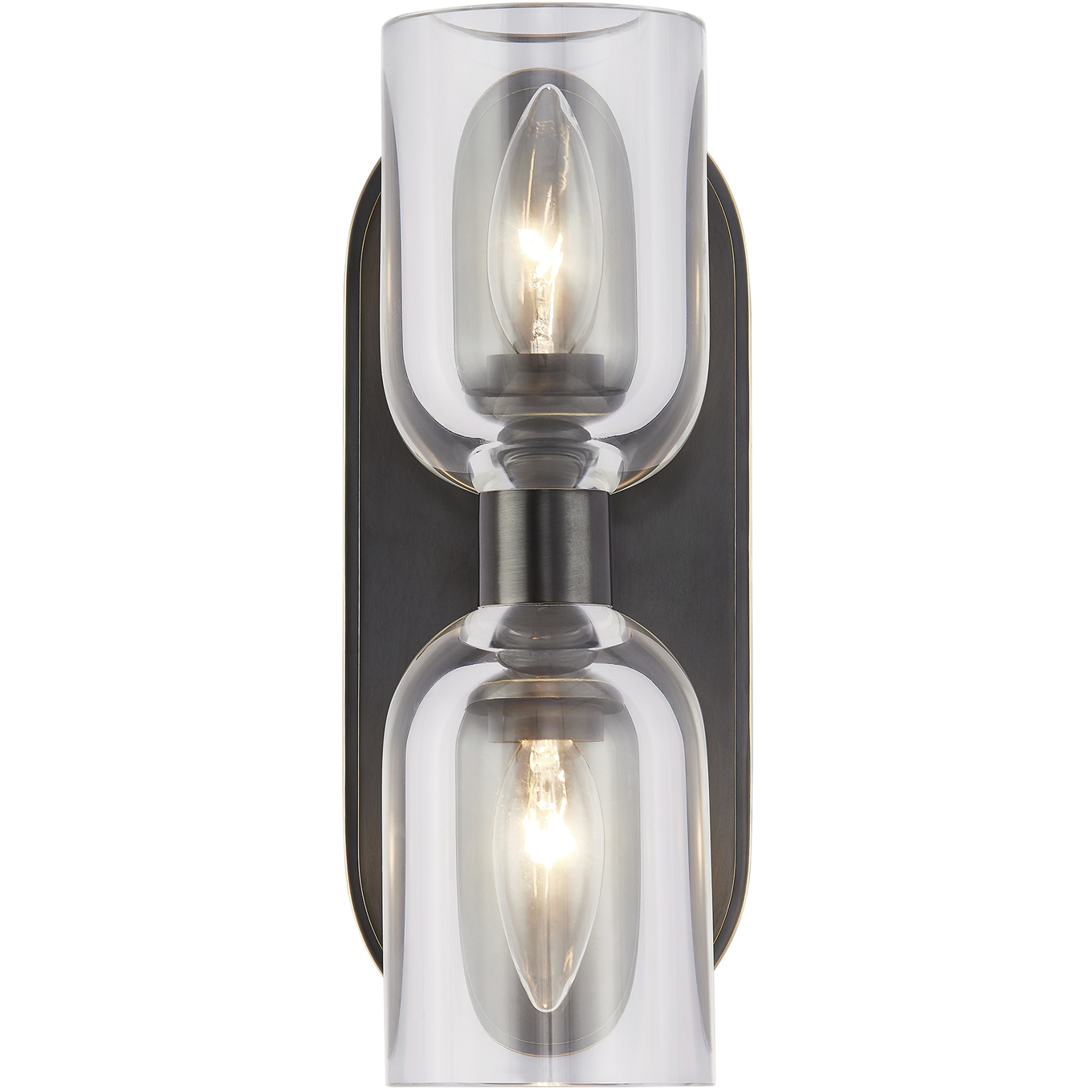 Lucian Wall/Vanity Light Wall Light in Urban Bronze, Clear Crystal