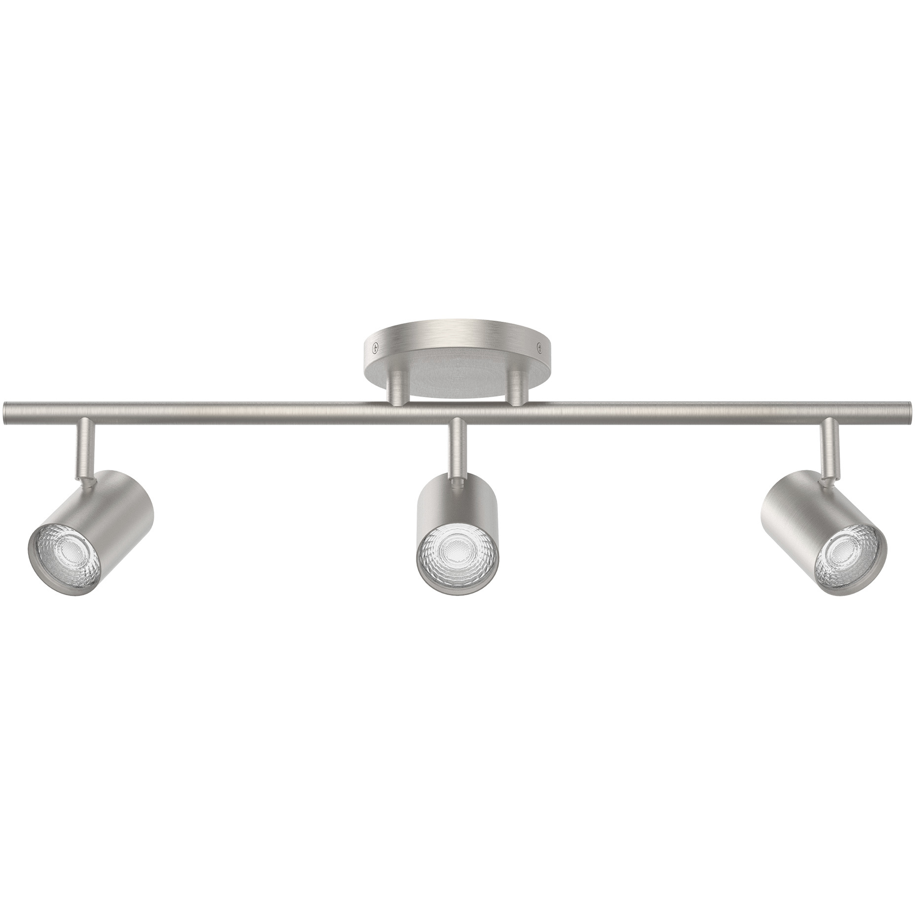 Pipe 3 Light 120 Brushed Nickel Track Lighting Ceiling Light, WAC Limited