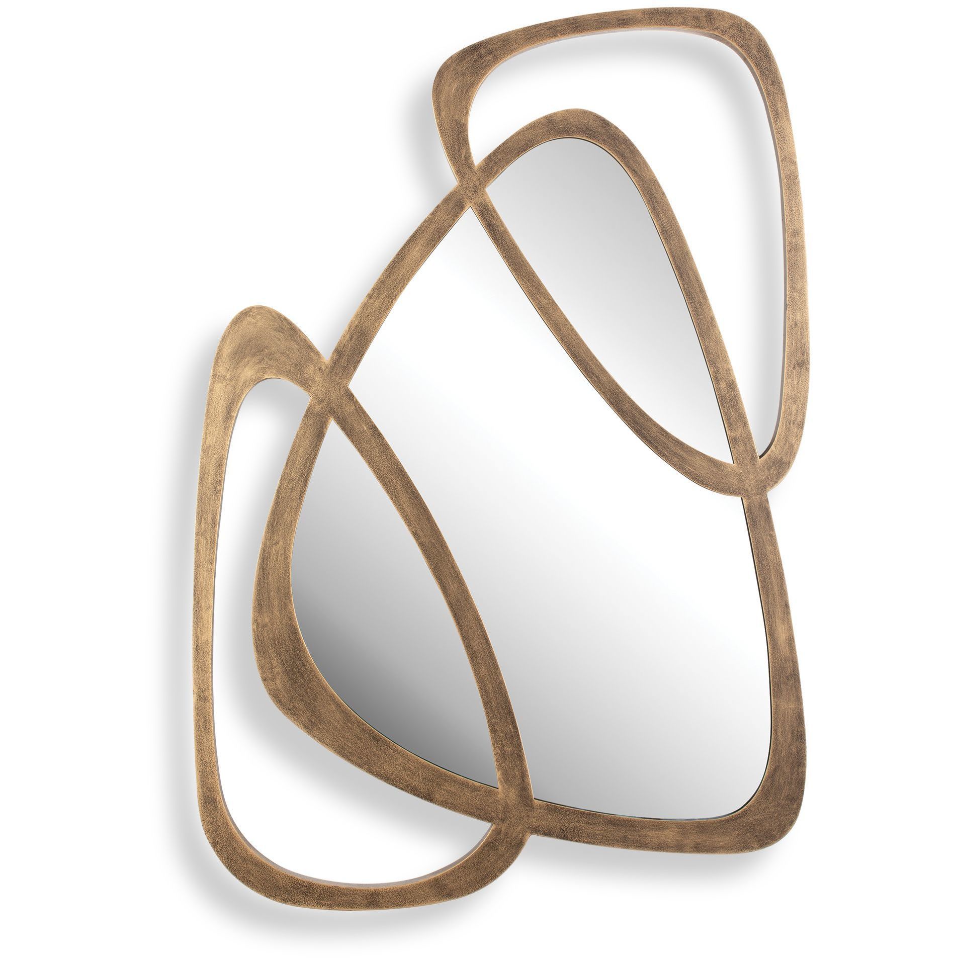 Momentum Antique Gold Mirrored Wall Decor
