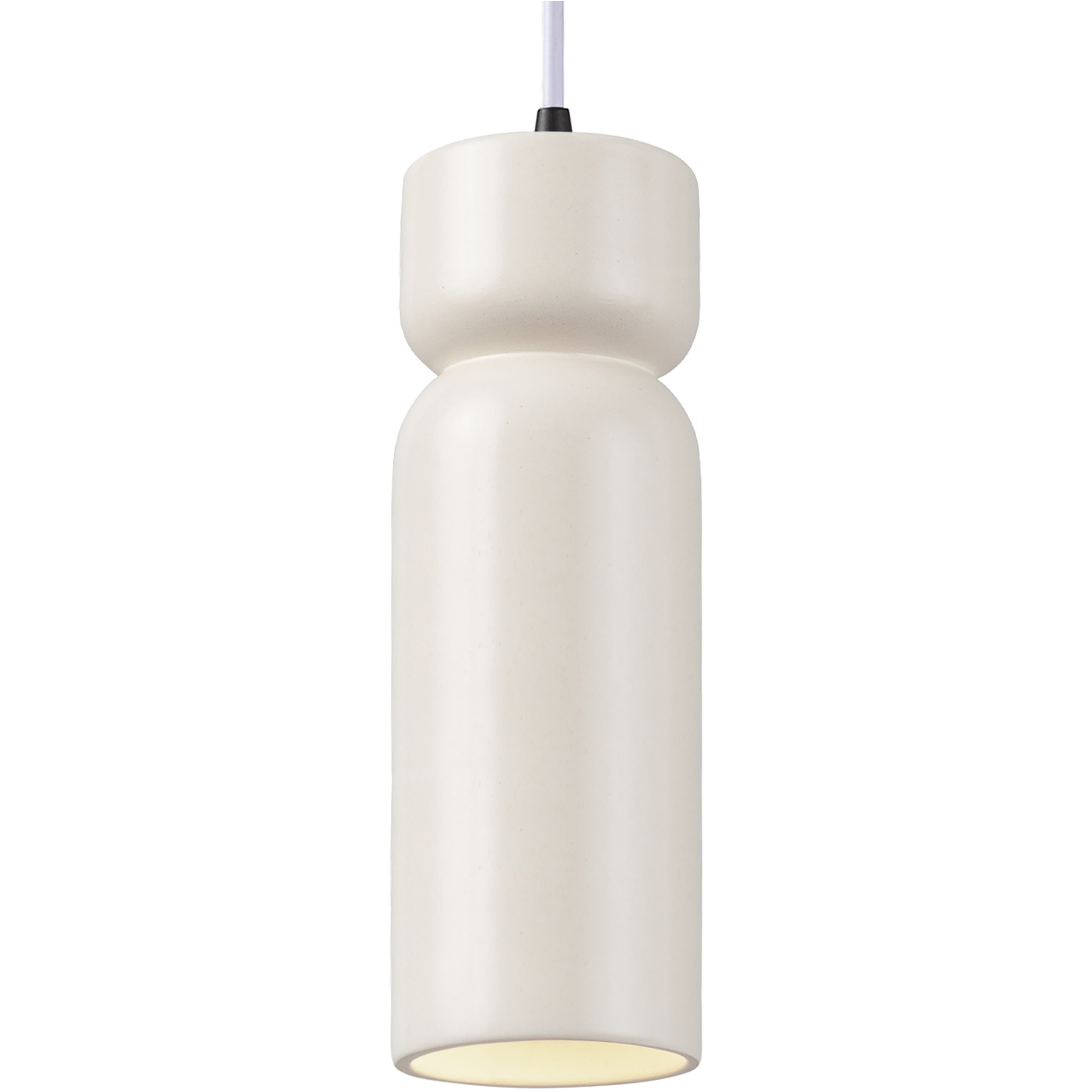Radiance Collection 1 Light 4 inch Matte White Pendant Ceiling Light