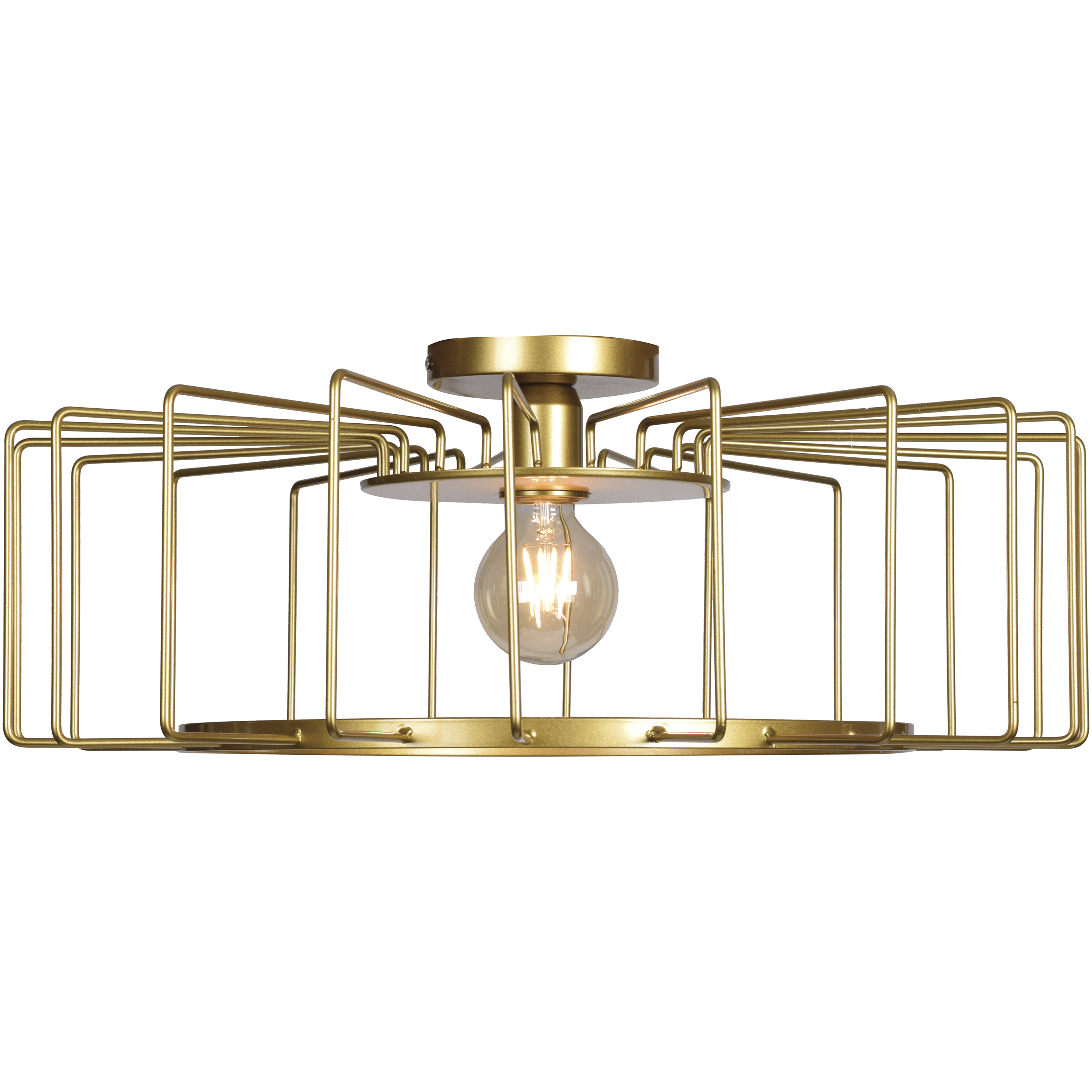 Wired LED 23.25 inch Gold Flush Mount Ceiling Light