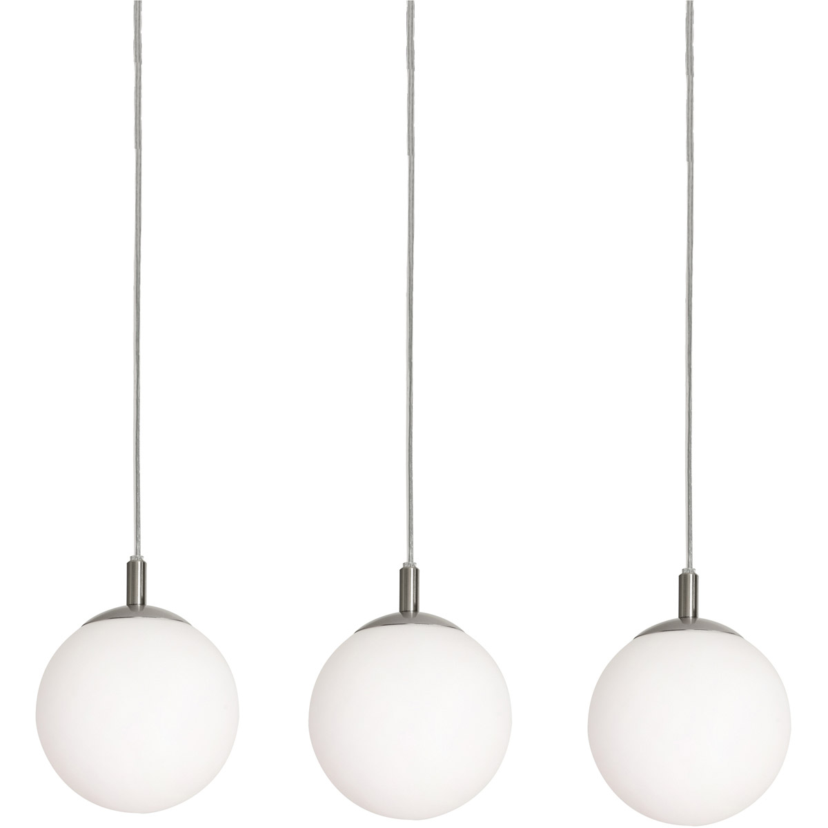 Loretto 3 Light 36 inch Satin Nickel Triple Linear Pendant Ceiling Light
