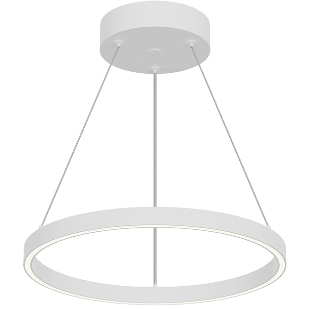 Cerchio LED 17.75 inch White Pendant Ceiling Light