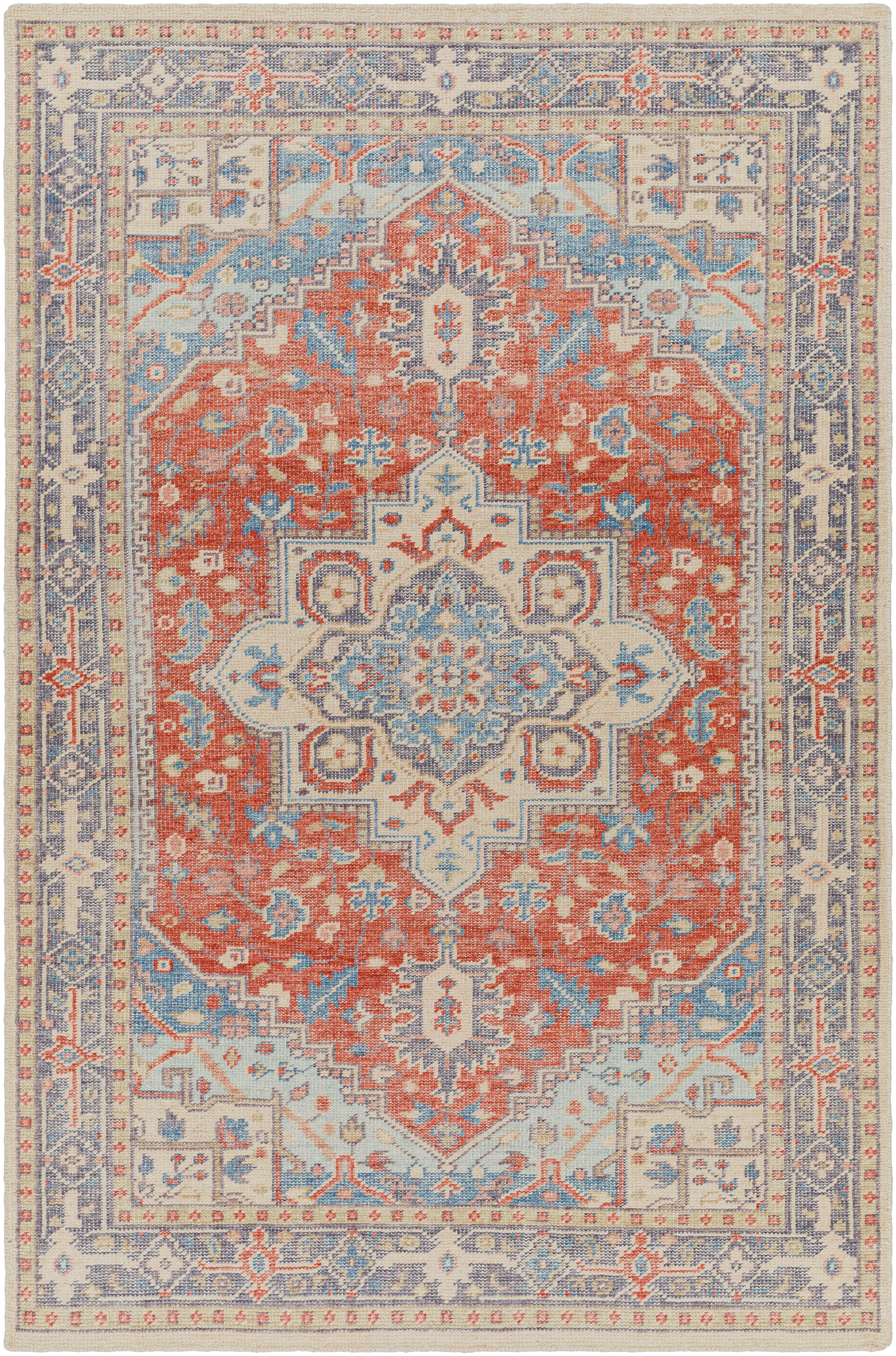 Kars 72 X 48 inch Grey Rug, Rectangle