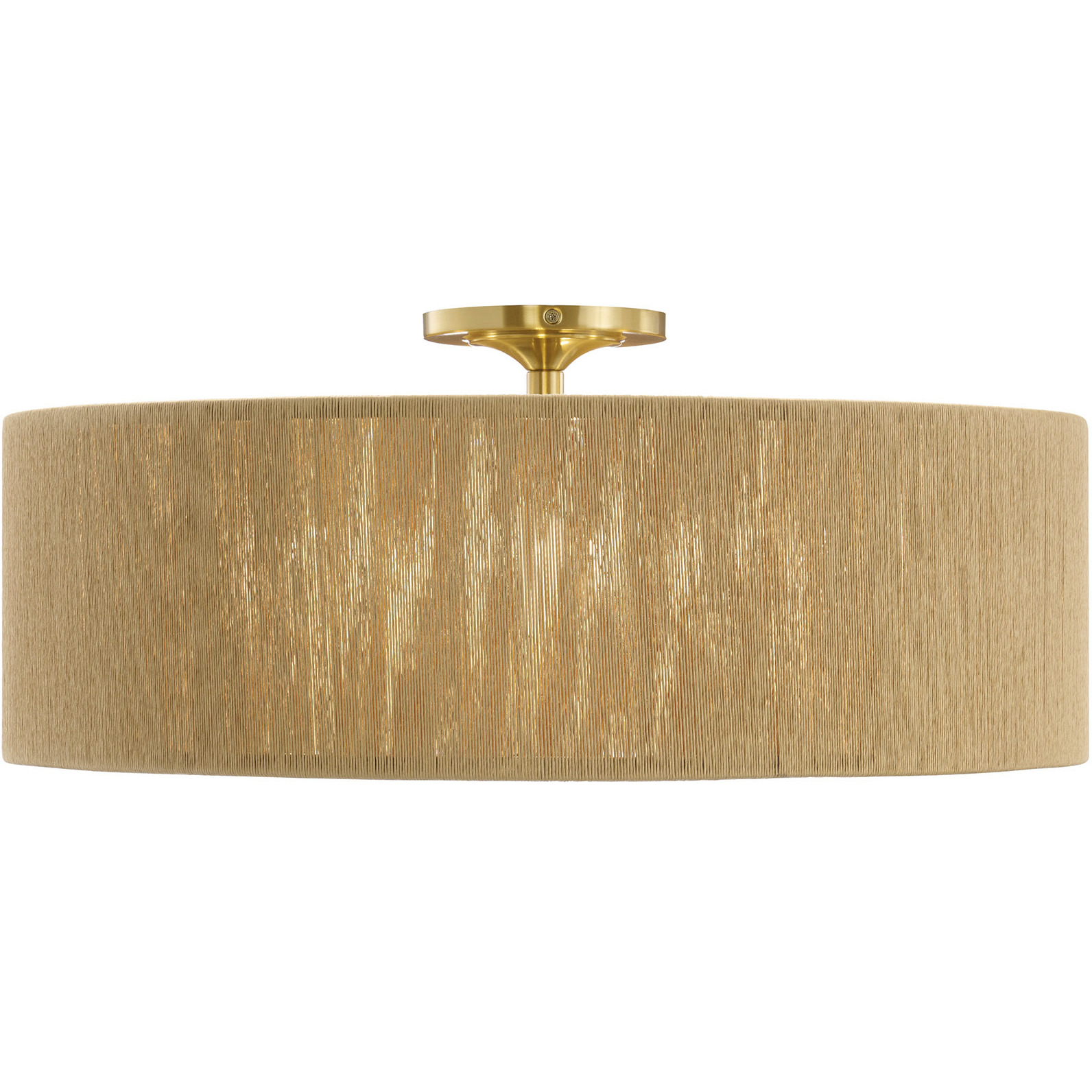 Maynard 4 Light 22 inch Warm Brass Flush Mount Ceiling Light
