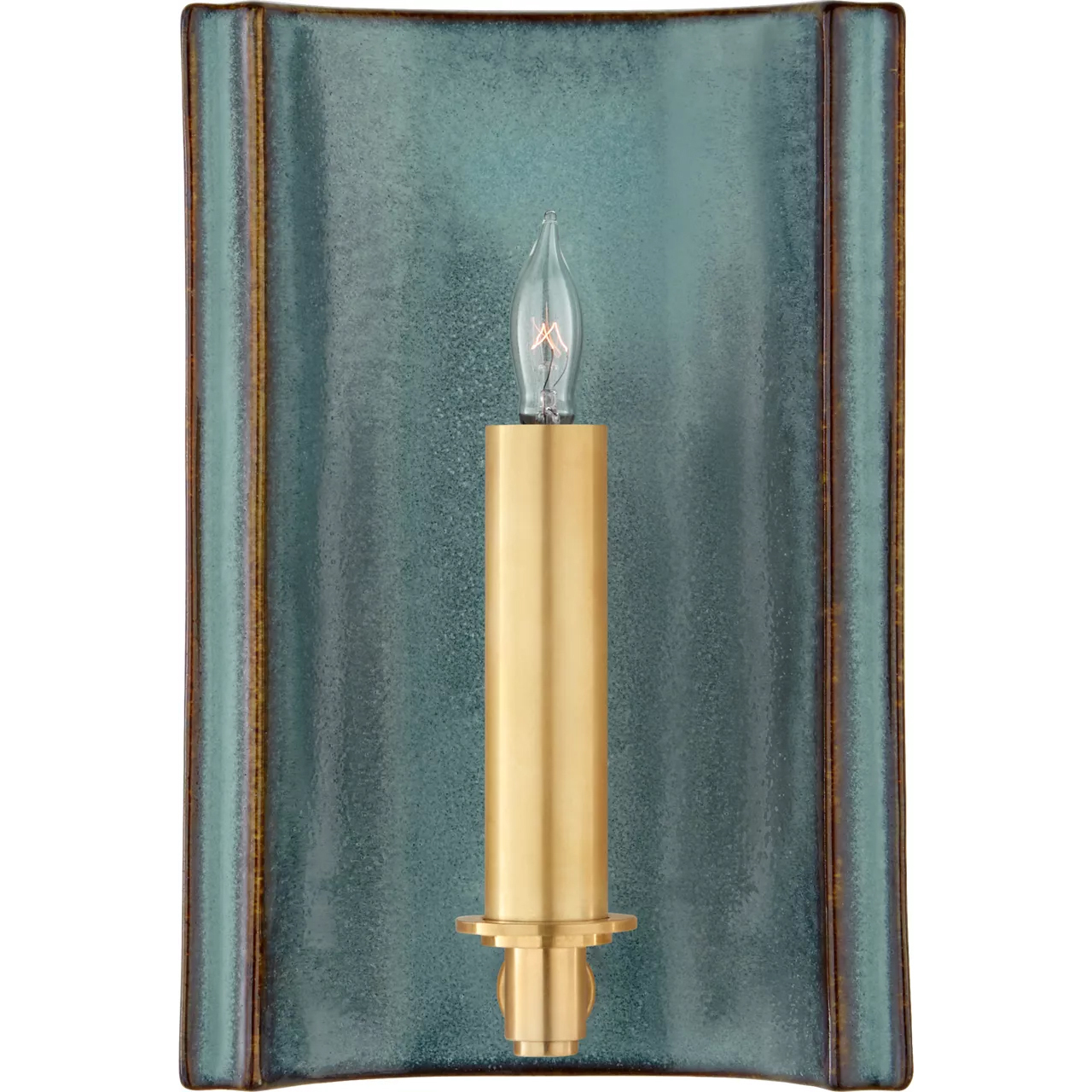 Christopher Spitzmiller Leeds 1 Light 7 inch Oslo Blue Rectangle Sconce Wall Light, Small
