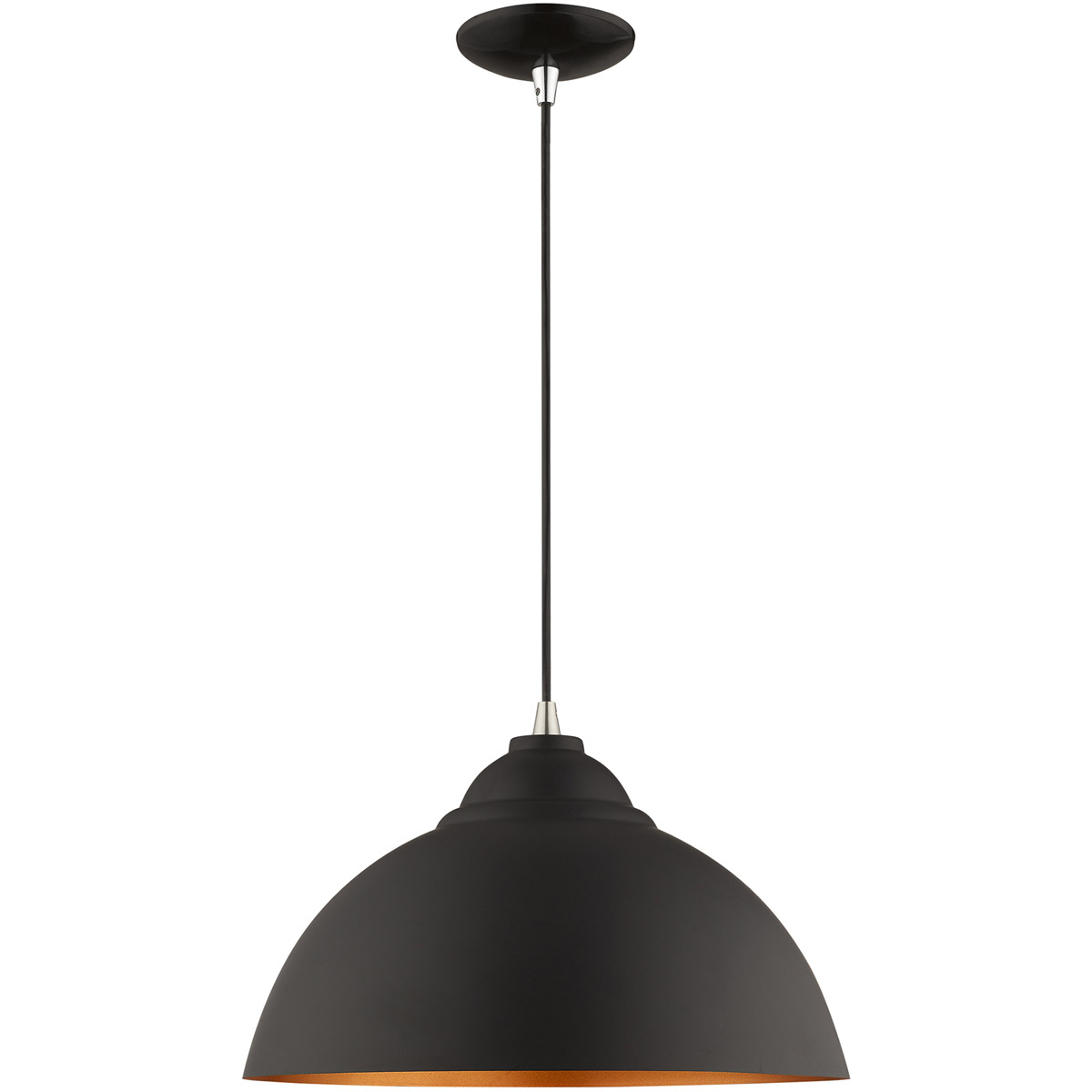 Allison 1 Light 15.5 inch Black Mini Pendant Ceiling Light
