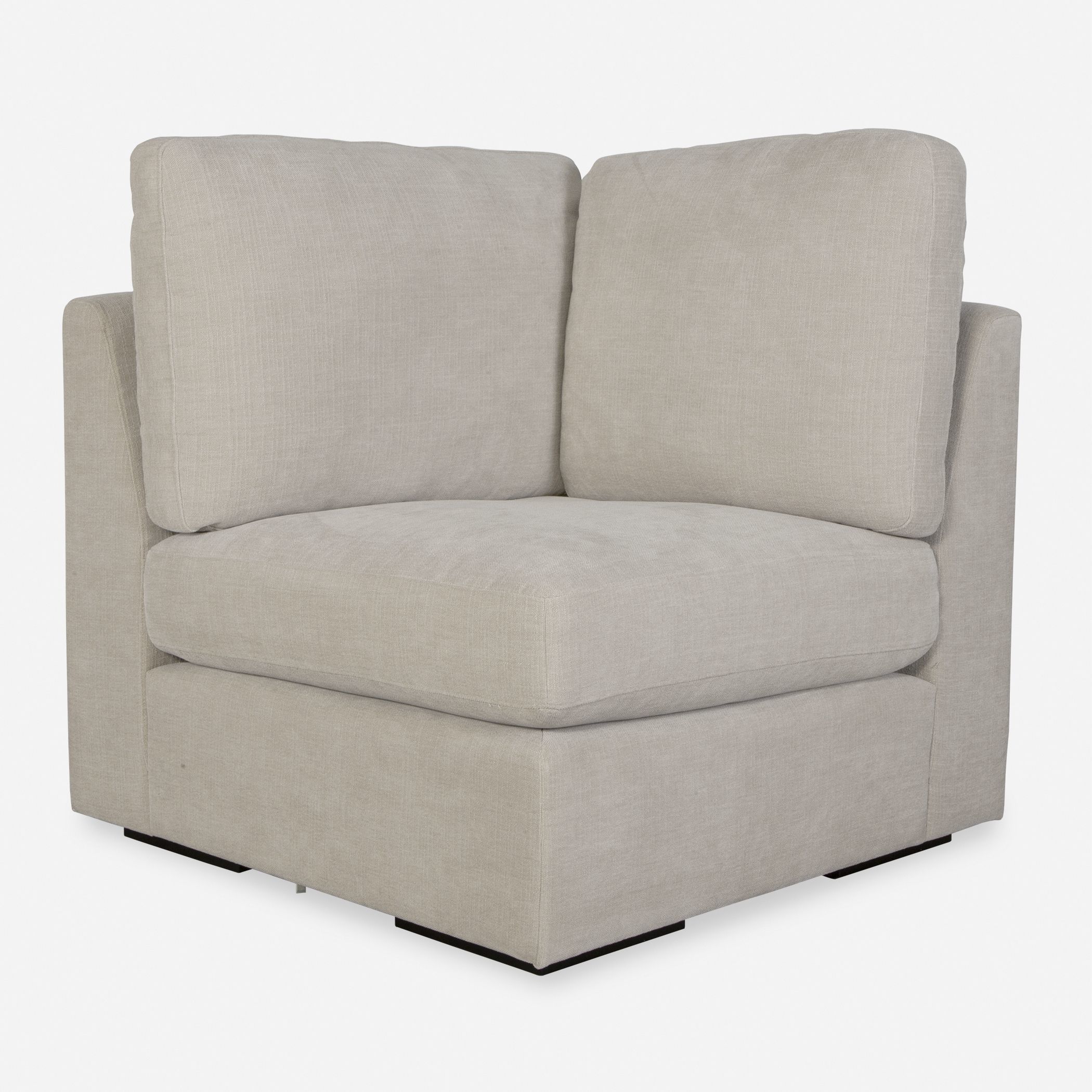 Refuge Light Sand Polyester Sofa, Corner