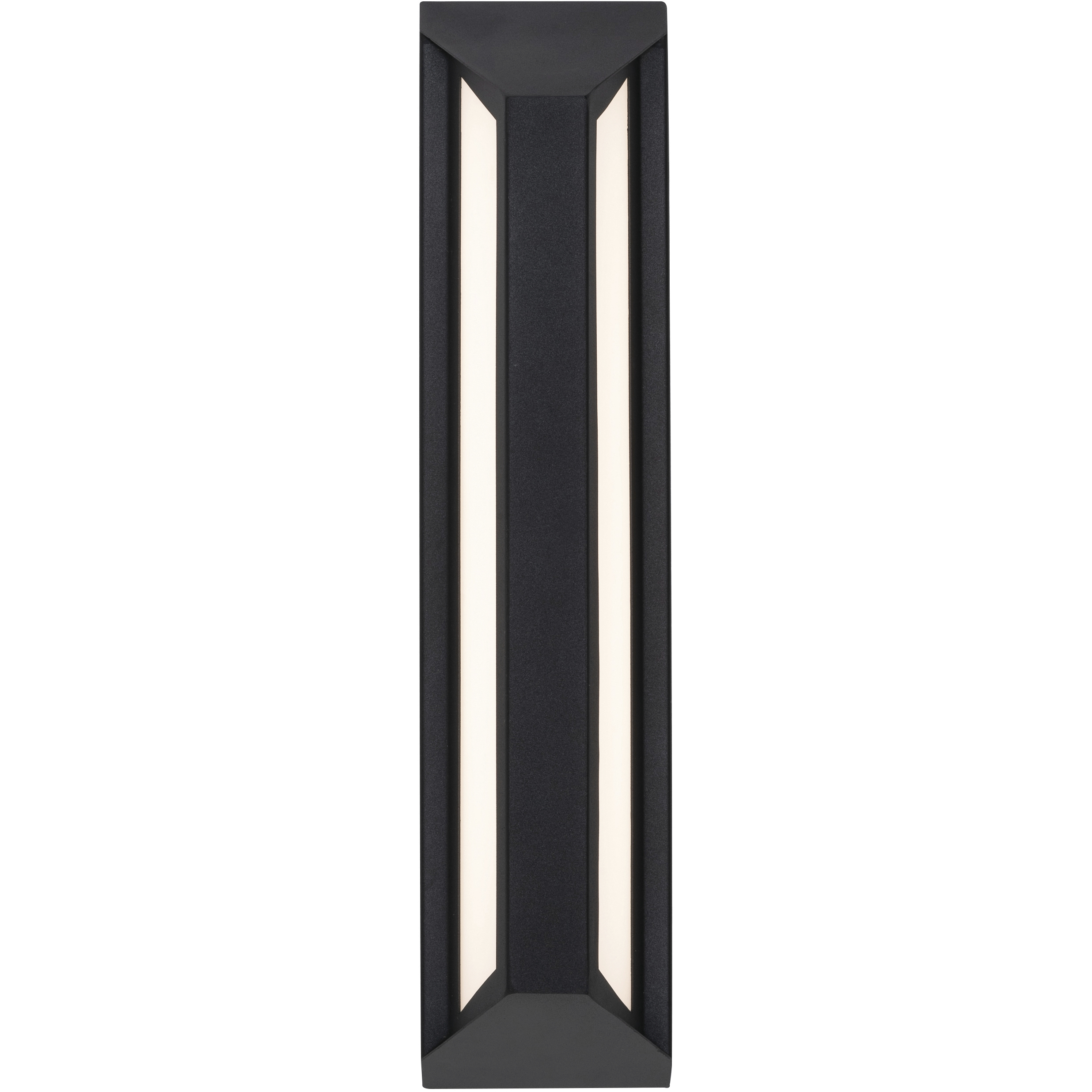 Fulton LED 18 inch Black Outdoor Sconce