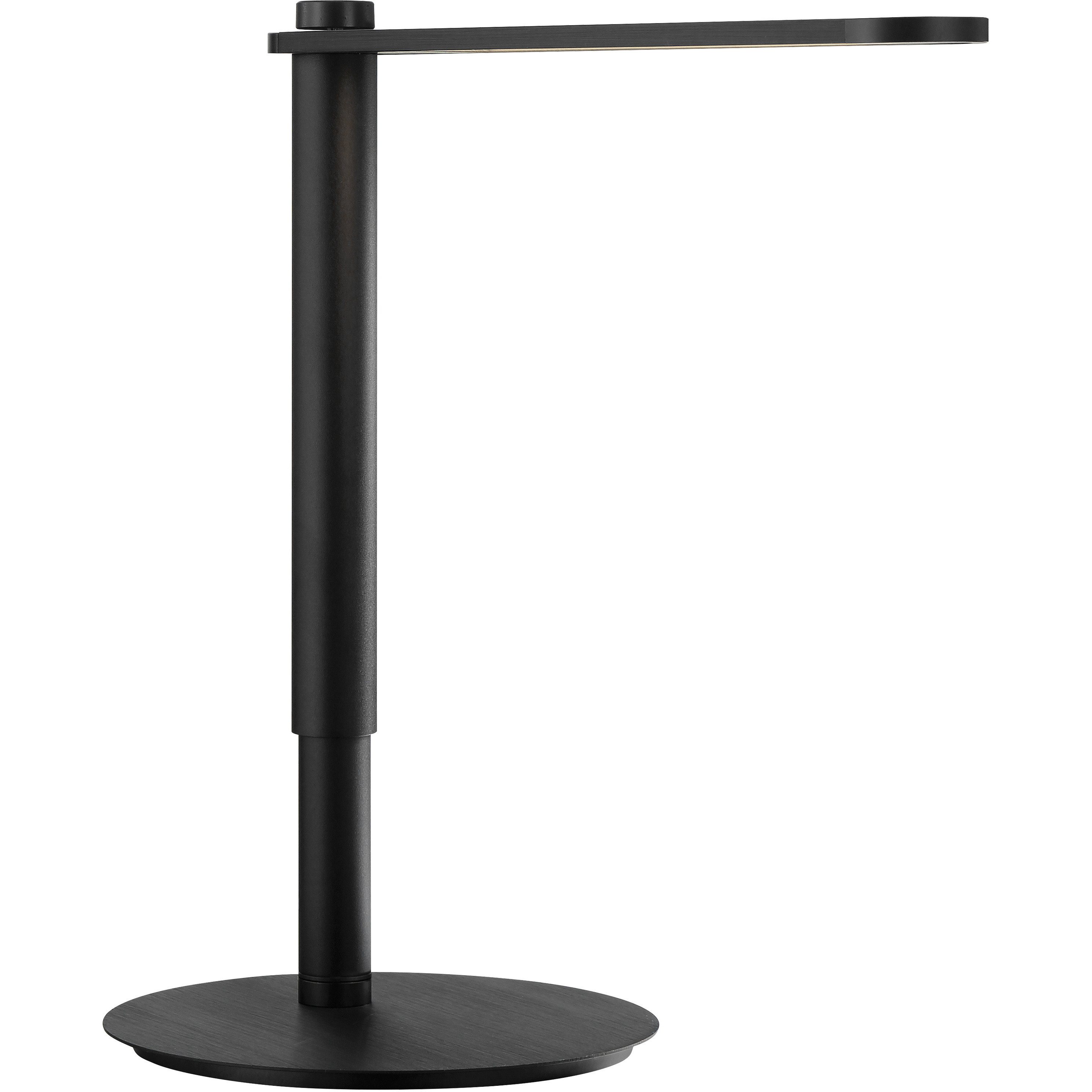 Kovacs Coal Black and Brushed Coal Black Table Lamp Portable Light