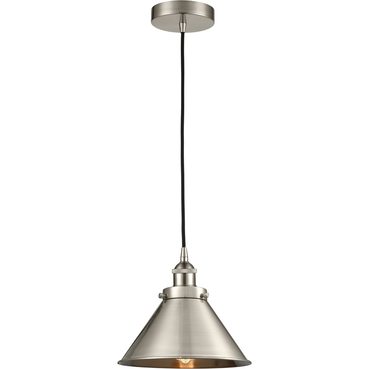 Franklin Restoration Briarcliff 1 Light 10 inch Brushed Satin Nickel Mini Pendant Ceiling Light