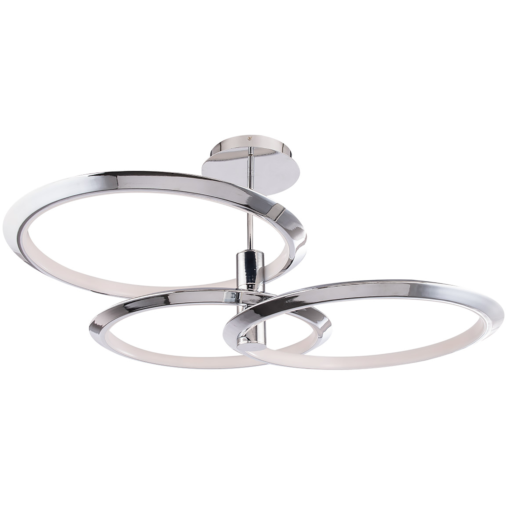 Solaris LED 40 inch Chrome Pendant Ceiling Light, dweLED