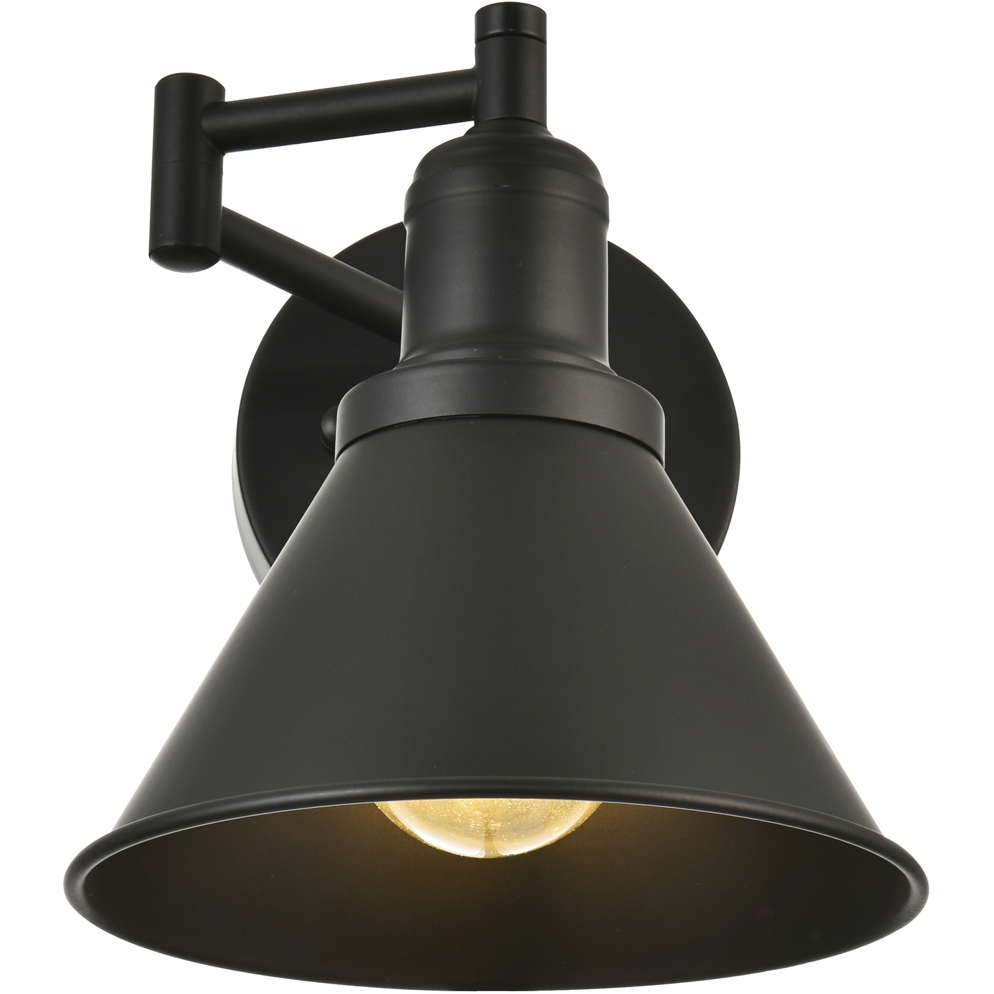 Judson 12 inch 40 watt Black Swing Arm Wall Sconce Wall Light