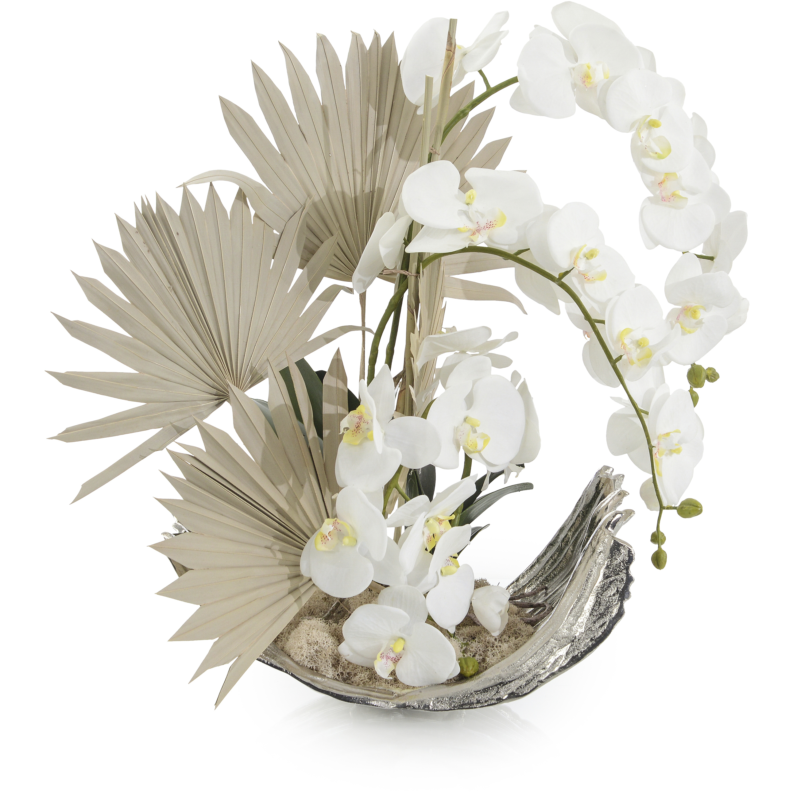 Leah Silver Decorative Flowers