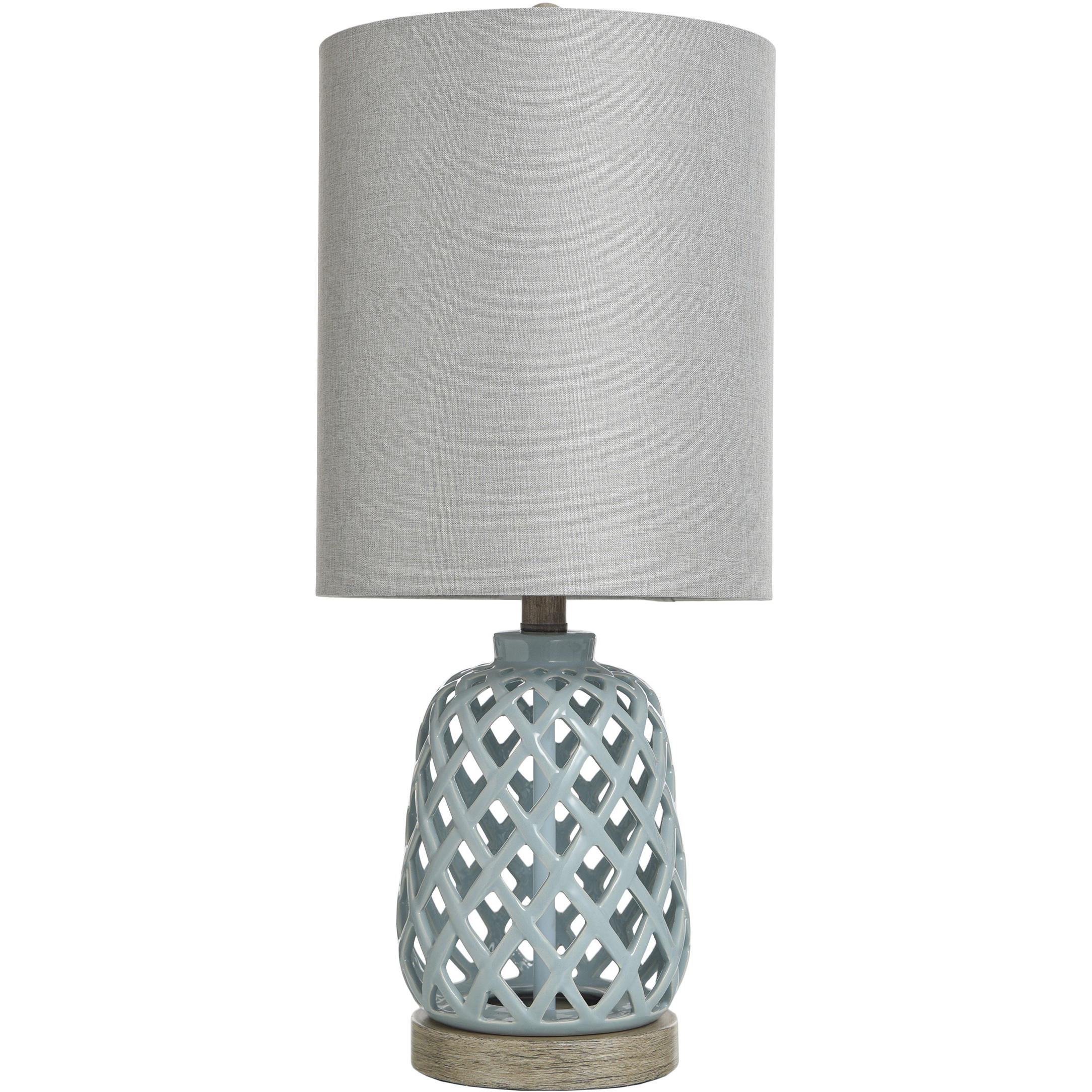 Signature 23.3 inch 100 watt Blue Table Lamp Portable Light