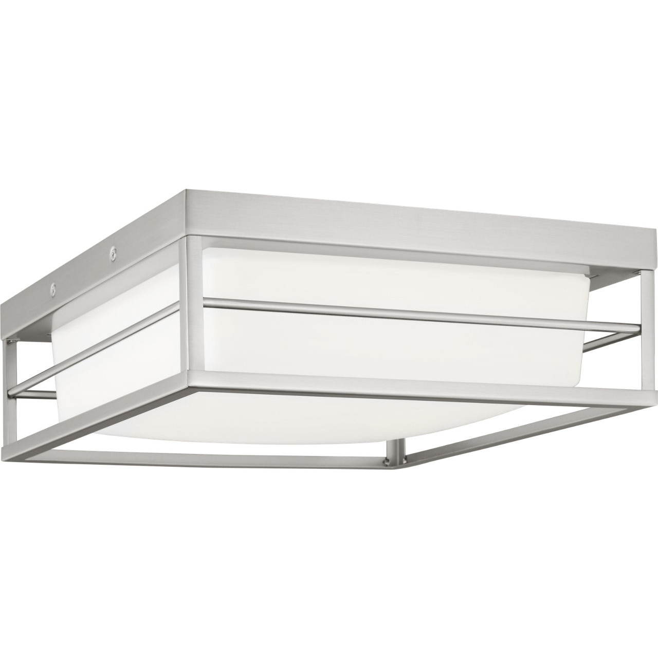 Dearborn LED 12 inch Brushed Nickel Ceiling Flush Mount Ceiling Light