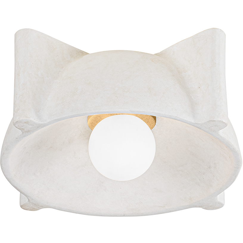 Modesto 1 Light 13 inch Vintage Gold Leaf Flush Mount Ceiling Light