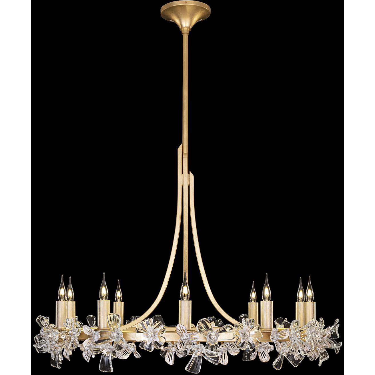 Azu LED 34.5 inch Gold Chandelier Ceiling Light