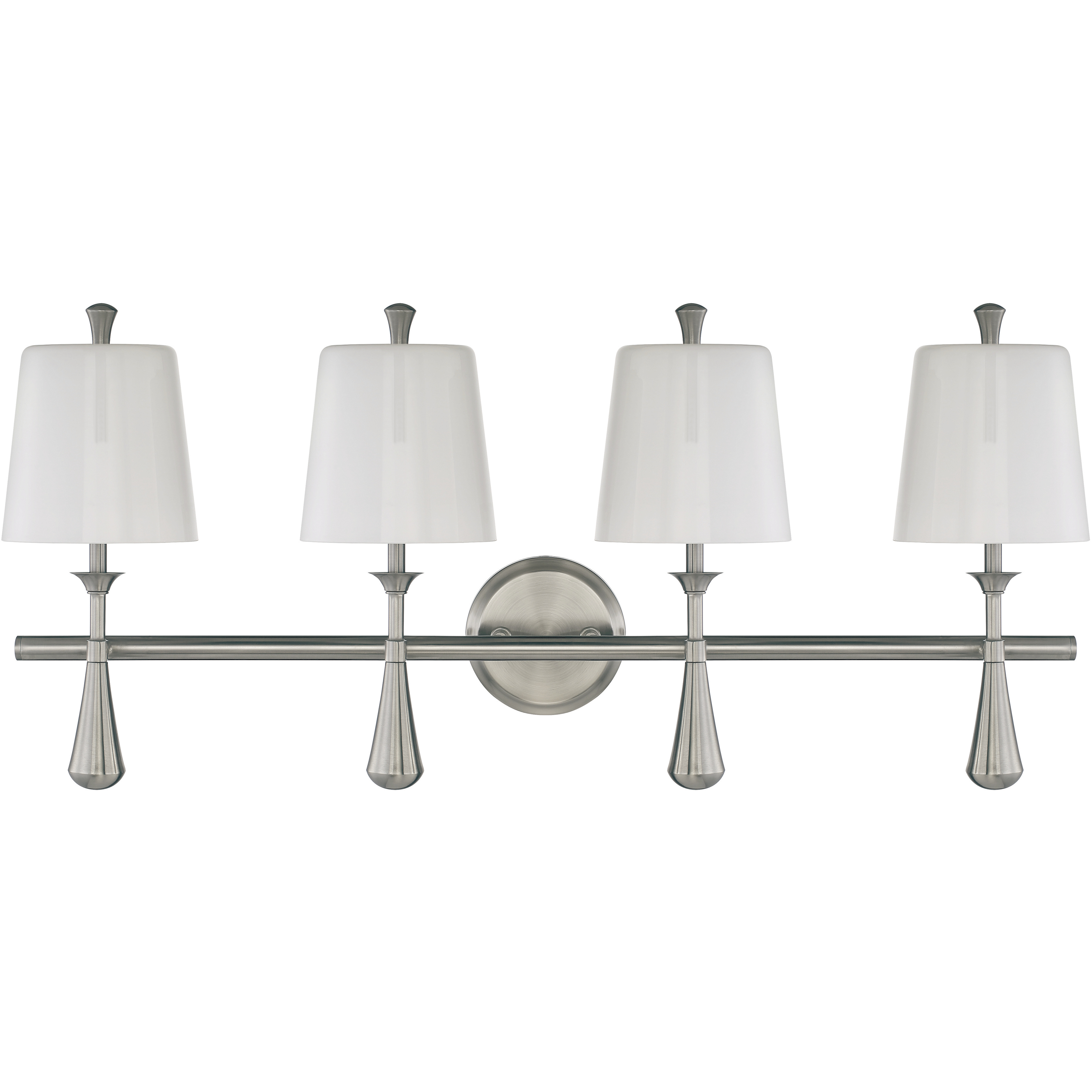 Palmer 4 Light 32 inch Brushed Polished Nickel Vanity Light Wall Light