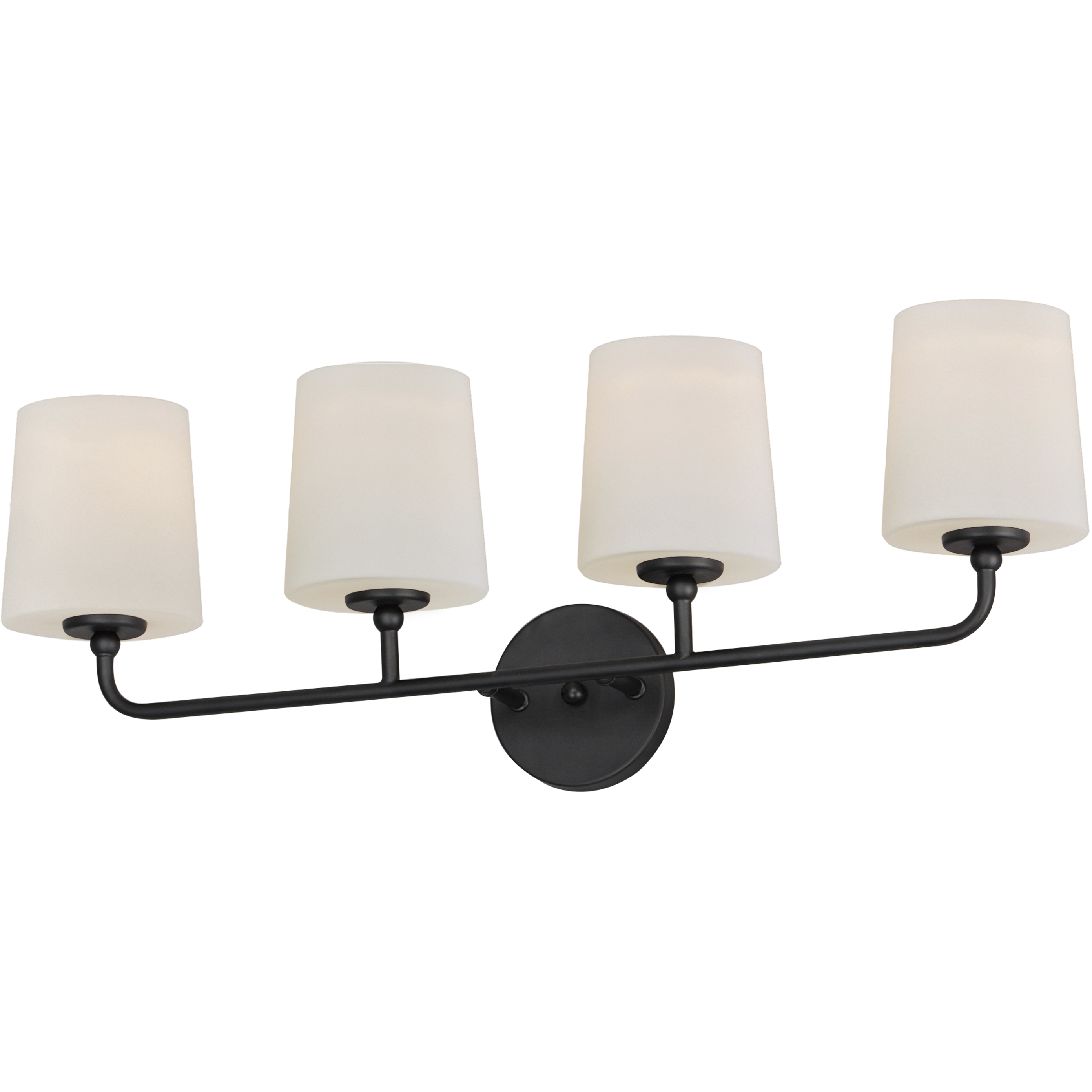 Bristol 4 Light 28.5 inch Black Bath Vanity Wall Light