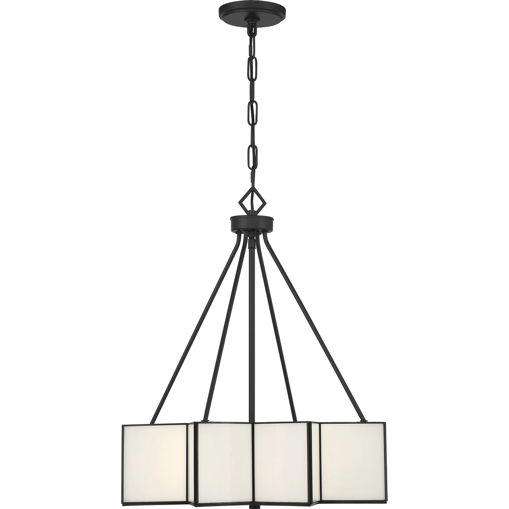 Reiling 3 Light 20 inch Matte Black Pendant Ceiling Light
