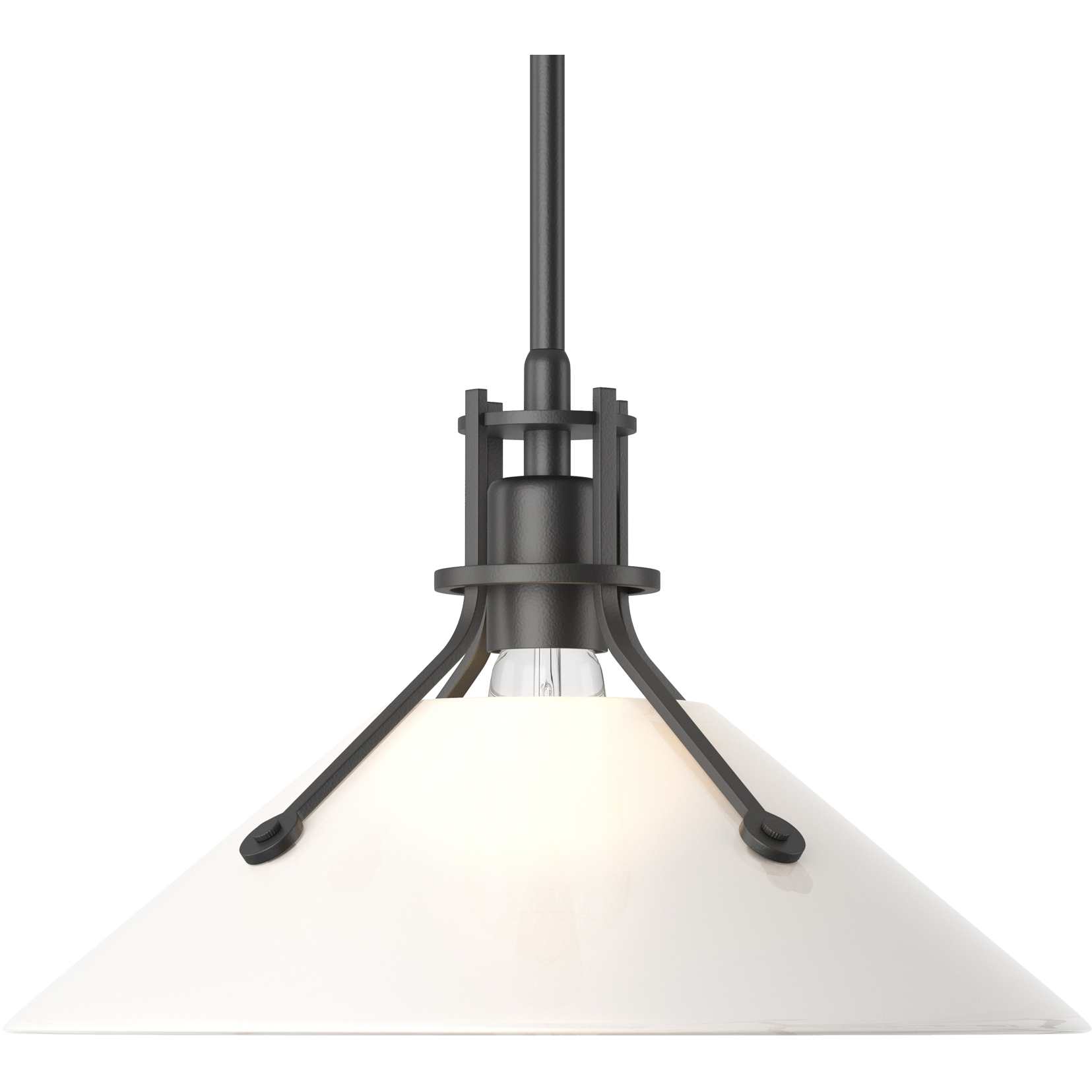Henry 1 Light 14.4 inch Black Mini Pendant Ceiling Light in Frosted, Medium