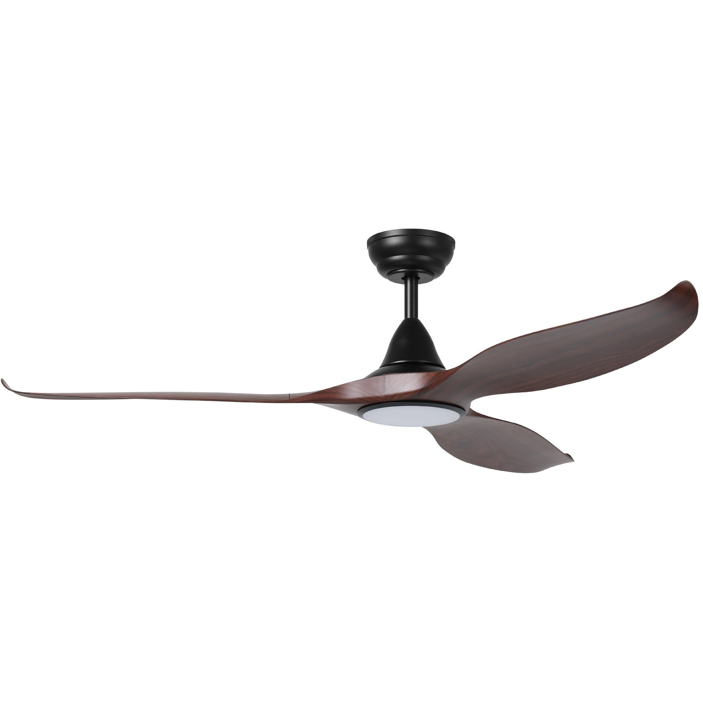 Tirol 60 inch Black with Acacia Blades Ceiling Fan