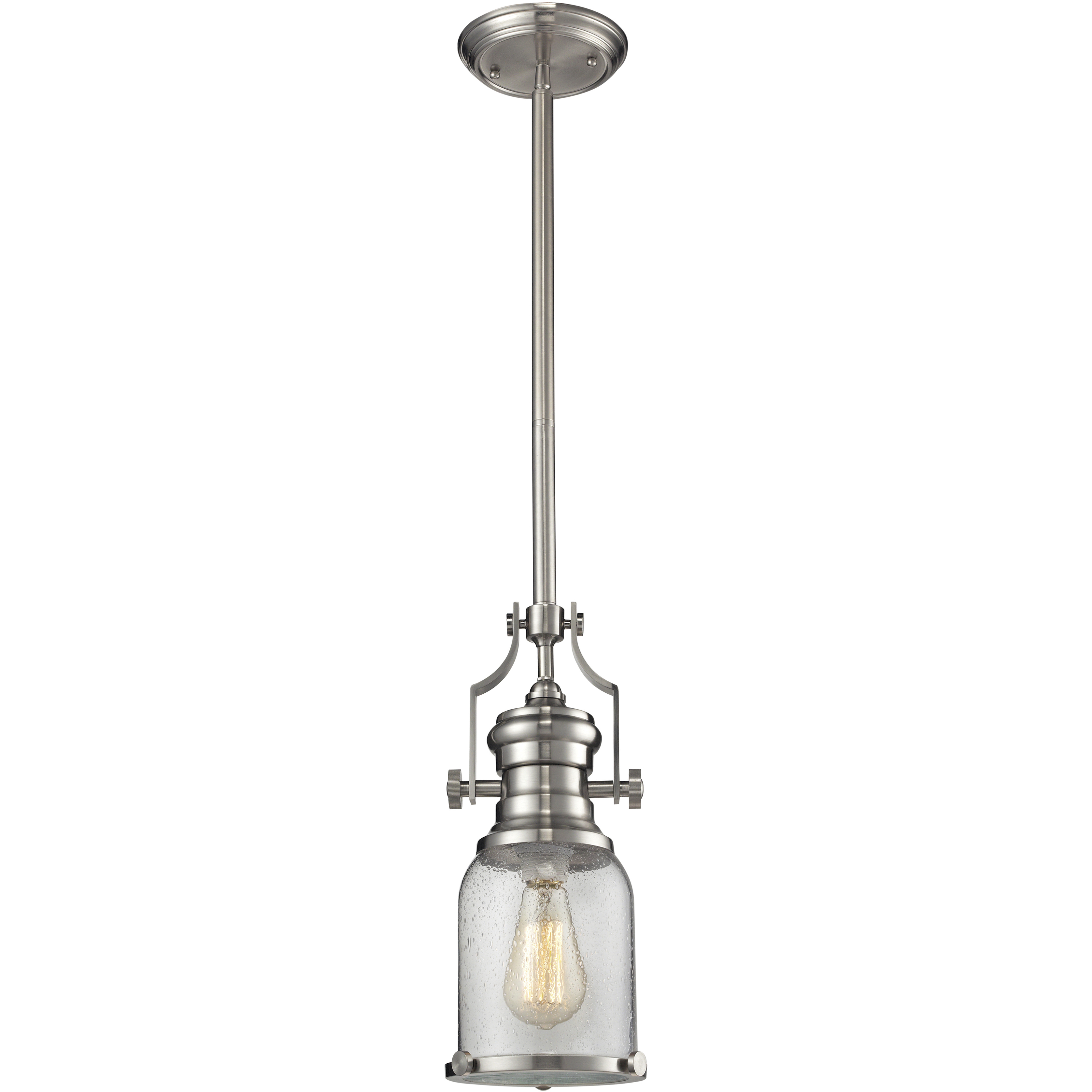 Chadwick 1 Light 8 inch Satin Nickel Mini Pendant Ceiling Light