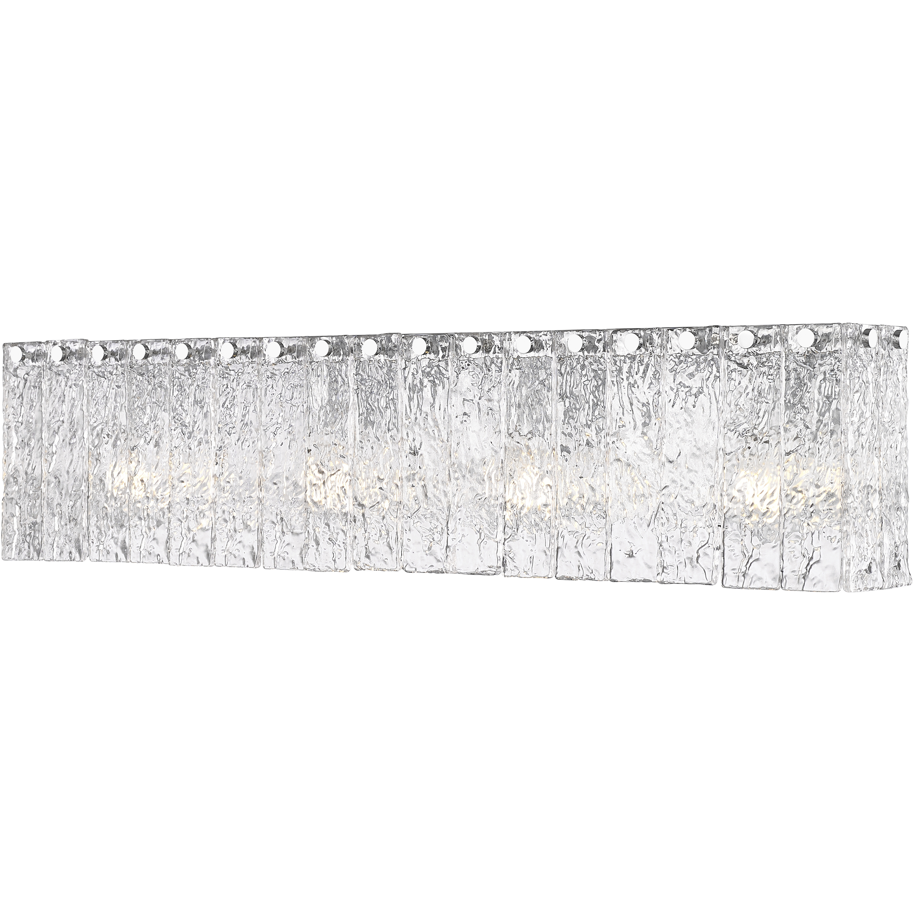 Glacier 4 Light 31.25 inch Chrome Vanity Wall Light
